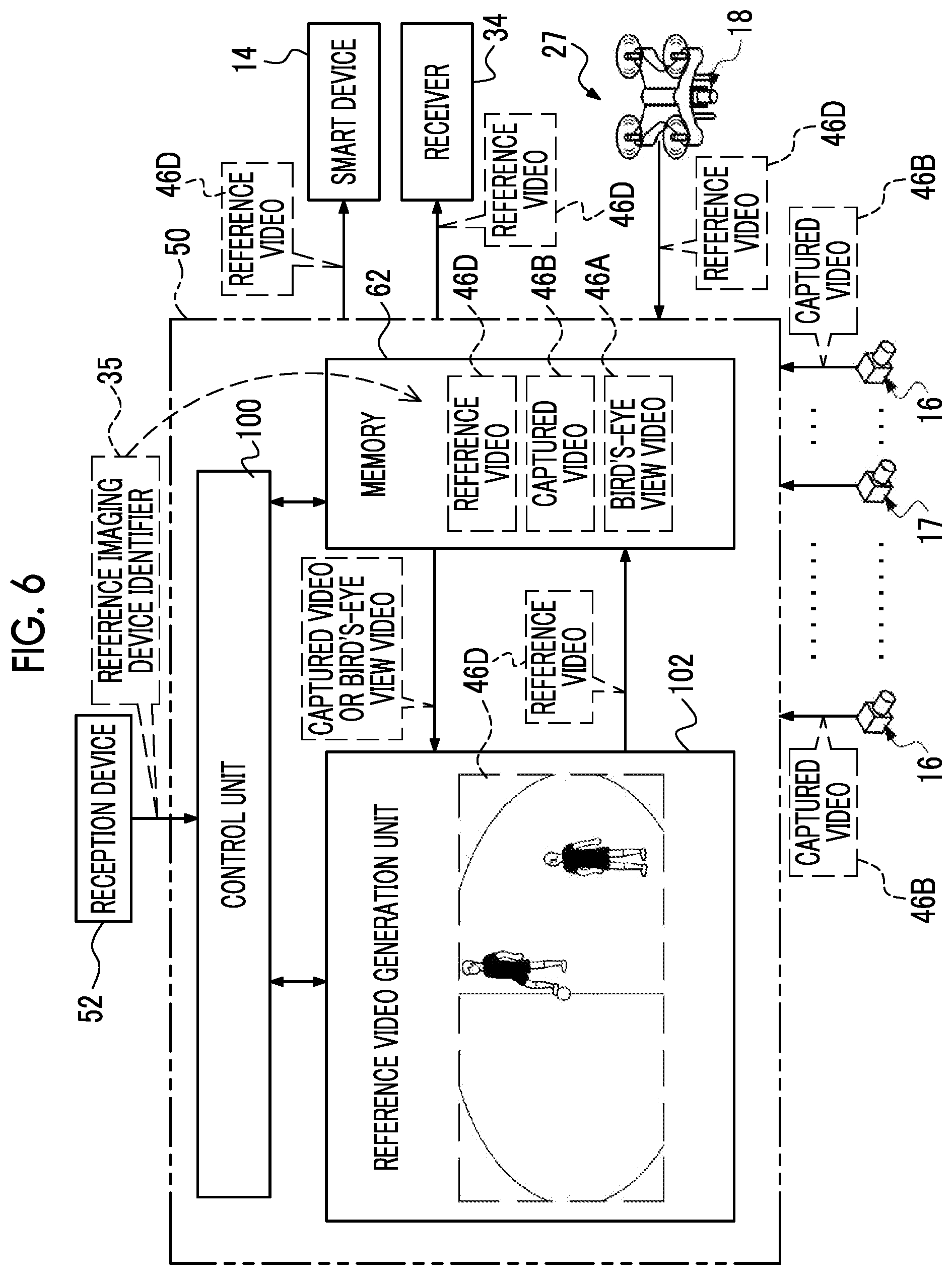 Patent US12112425 Figure 6 – Information processing apparatus, method of operating information processing apparatus, and program for generating virtual viewpoint image