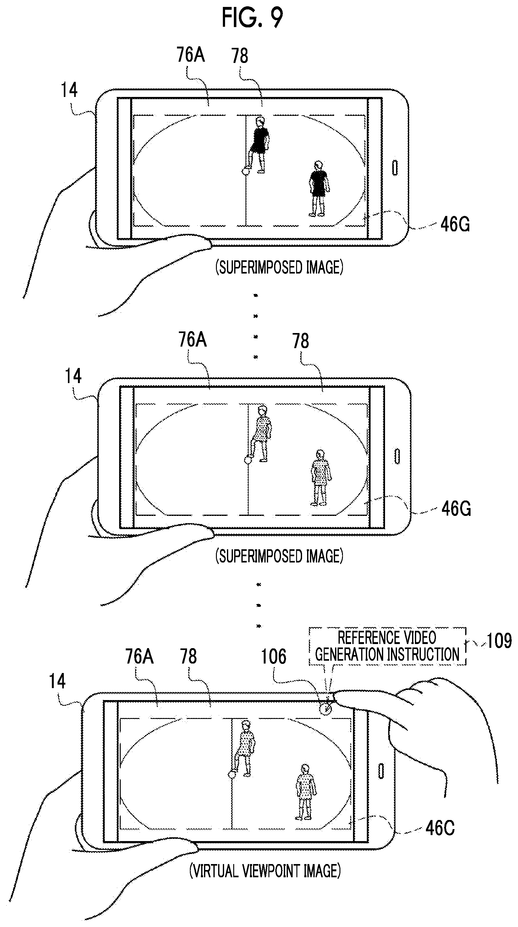 Patent US12112425 Figure 9 – Information processing apparatus, method of operating information processing apparatus, and program for generating virtual viewpoint image