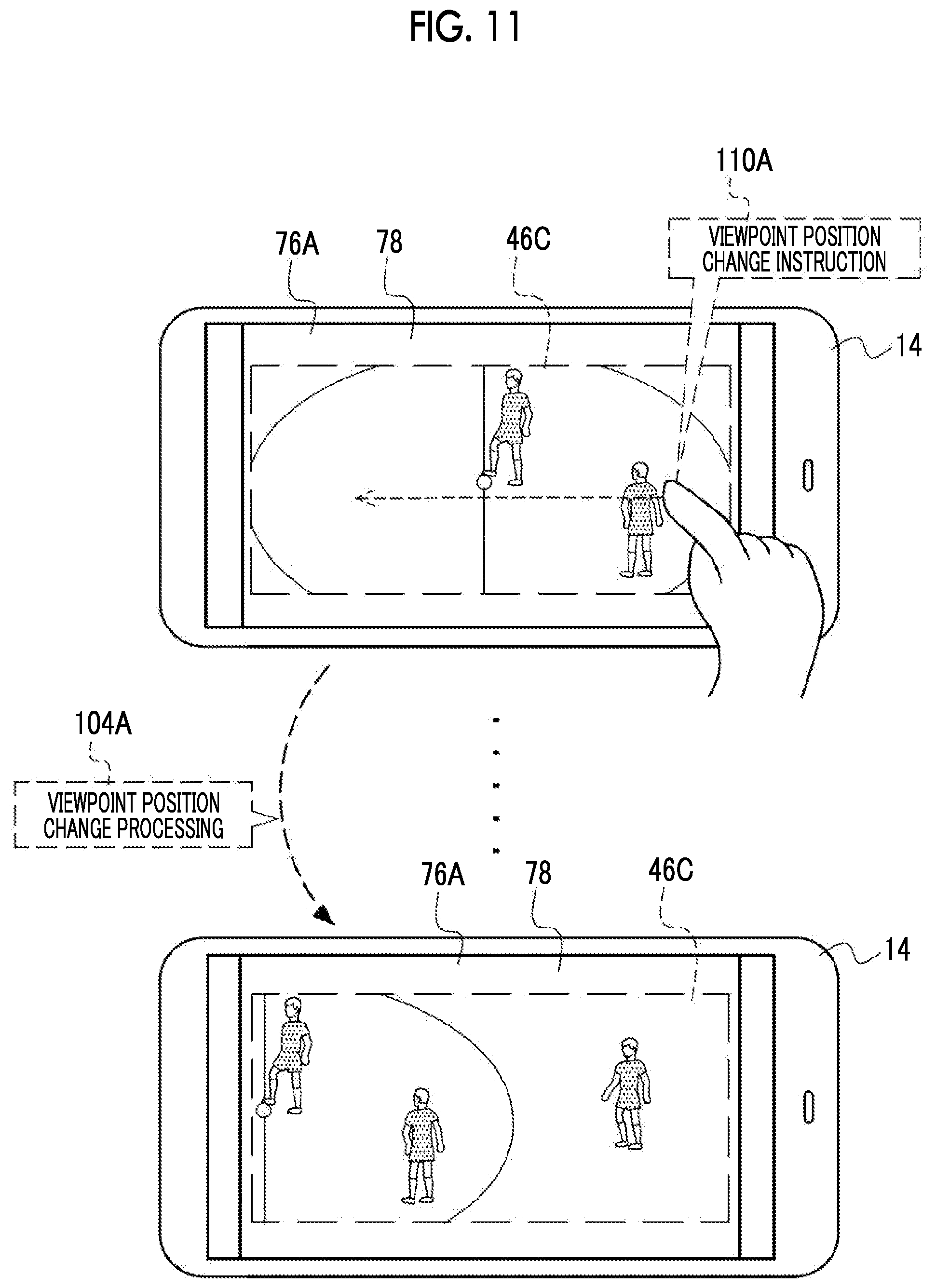Patent US12112425 Figure 11 – Information processing apparatus, method of operating information processing apparatus, and program for generating virtual viewpoint image