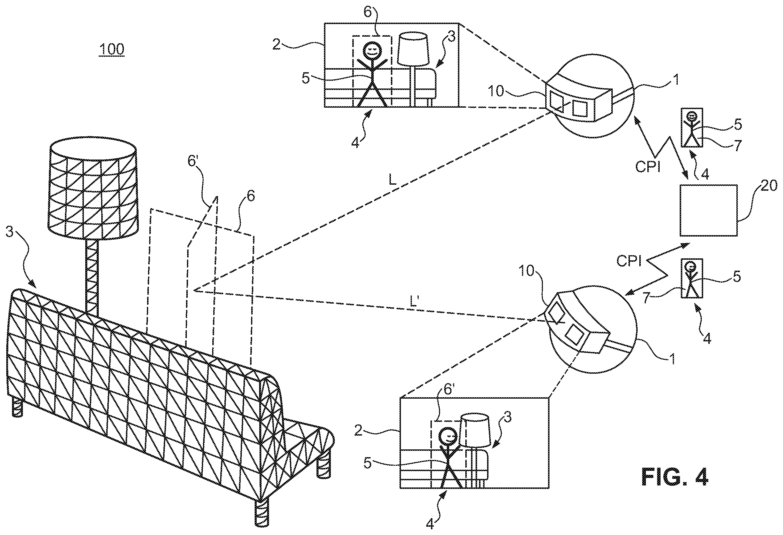 Patent US12112426 Figure 2 – Augmenting a view of a real-world environment with a view of a volumetric video object