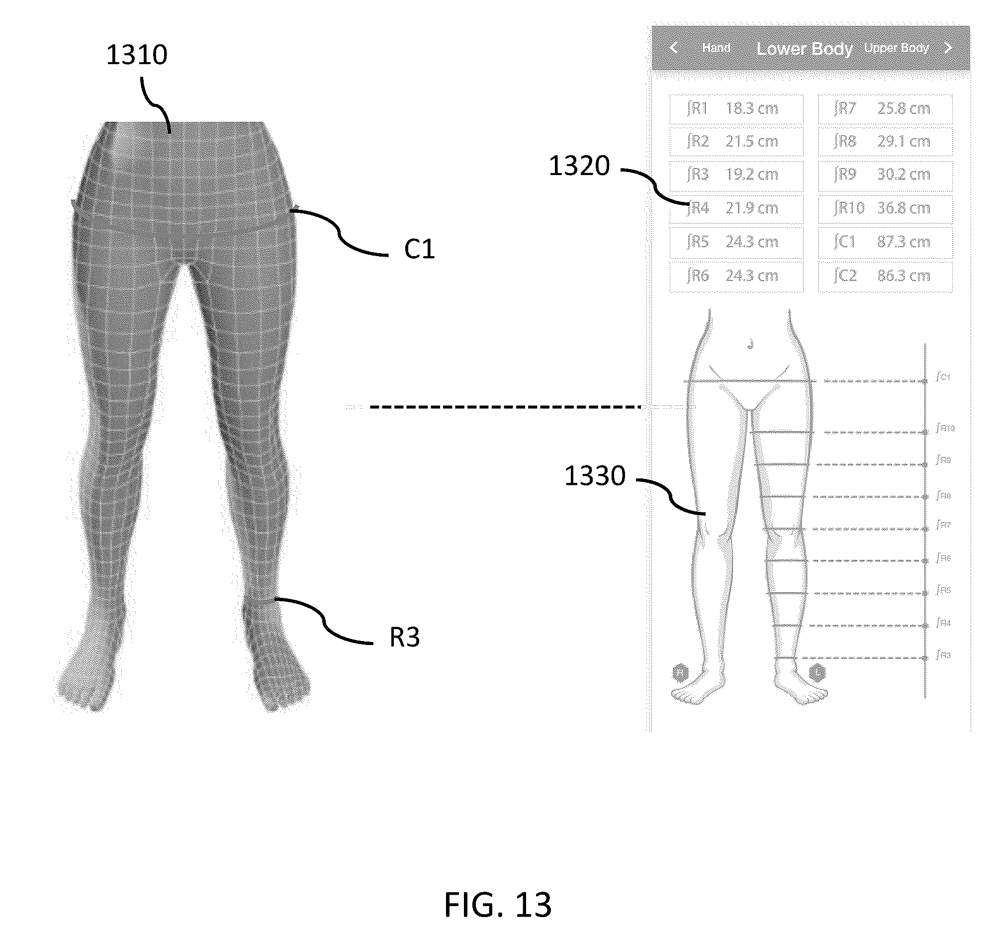 Patent US12112429 Figure 14 – System and method for providing personalized transactions based on 3D representations of user physical characteristics