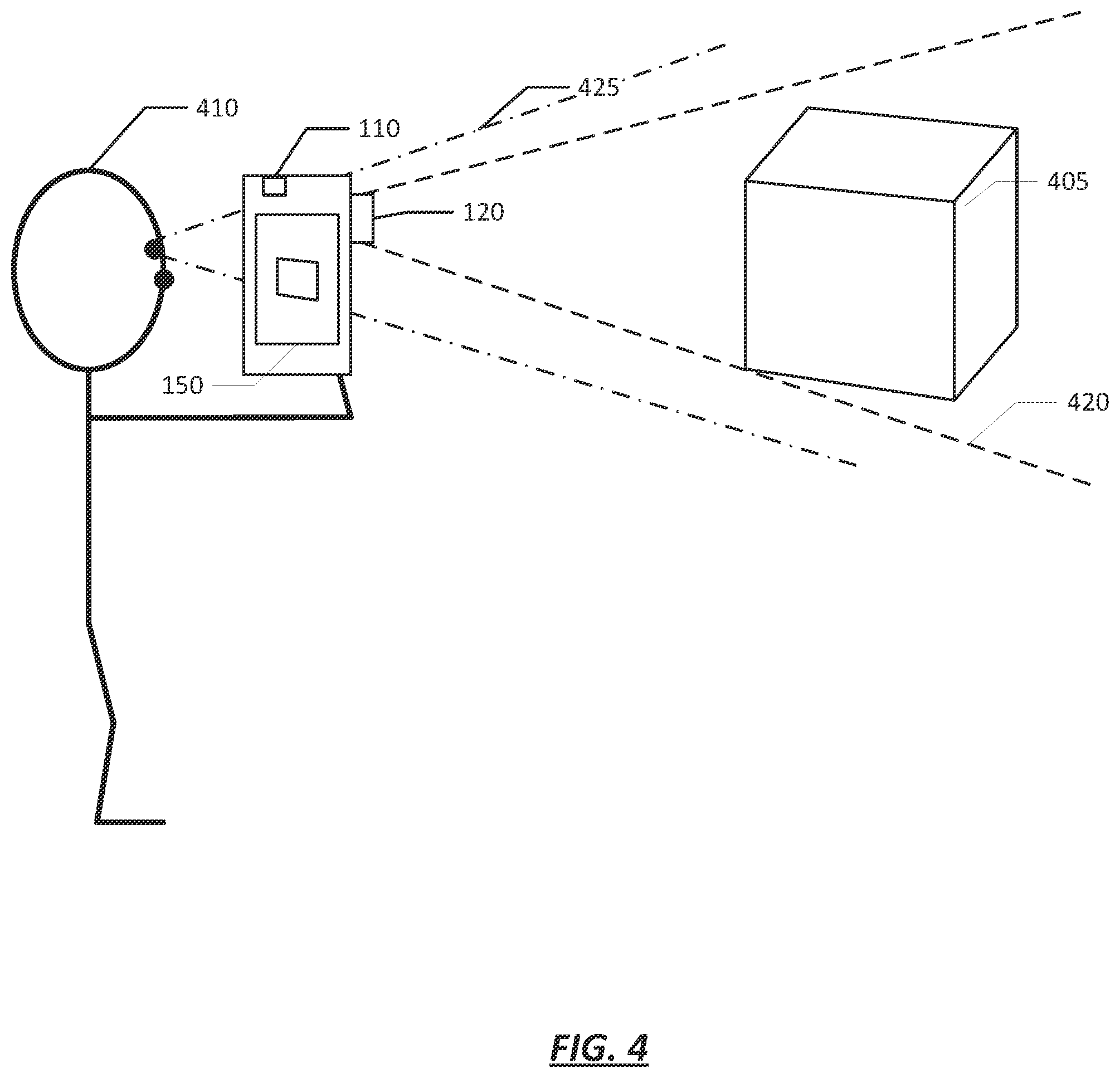 Patent US12112449 Figure 4 – Camera-based transparent display