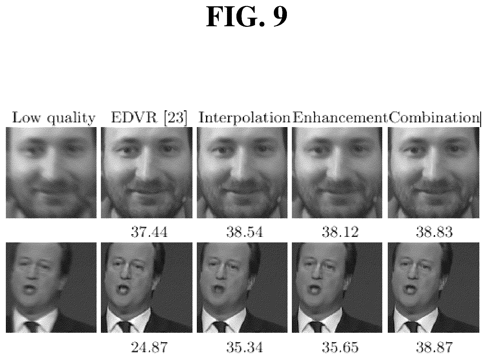 Patent US12112455 Figure 9 – Face-aware offset calculation module and method for facial frame interpolation and enhancement and a face video deblurring system and method using the same