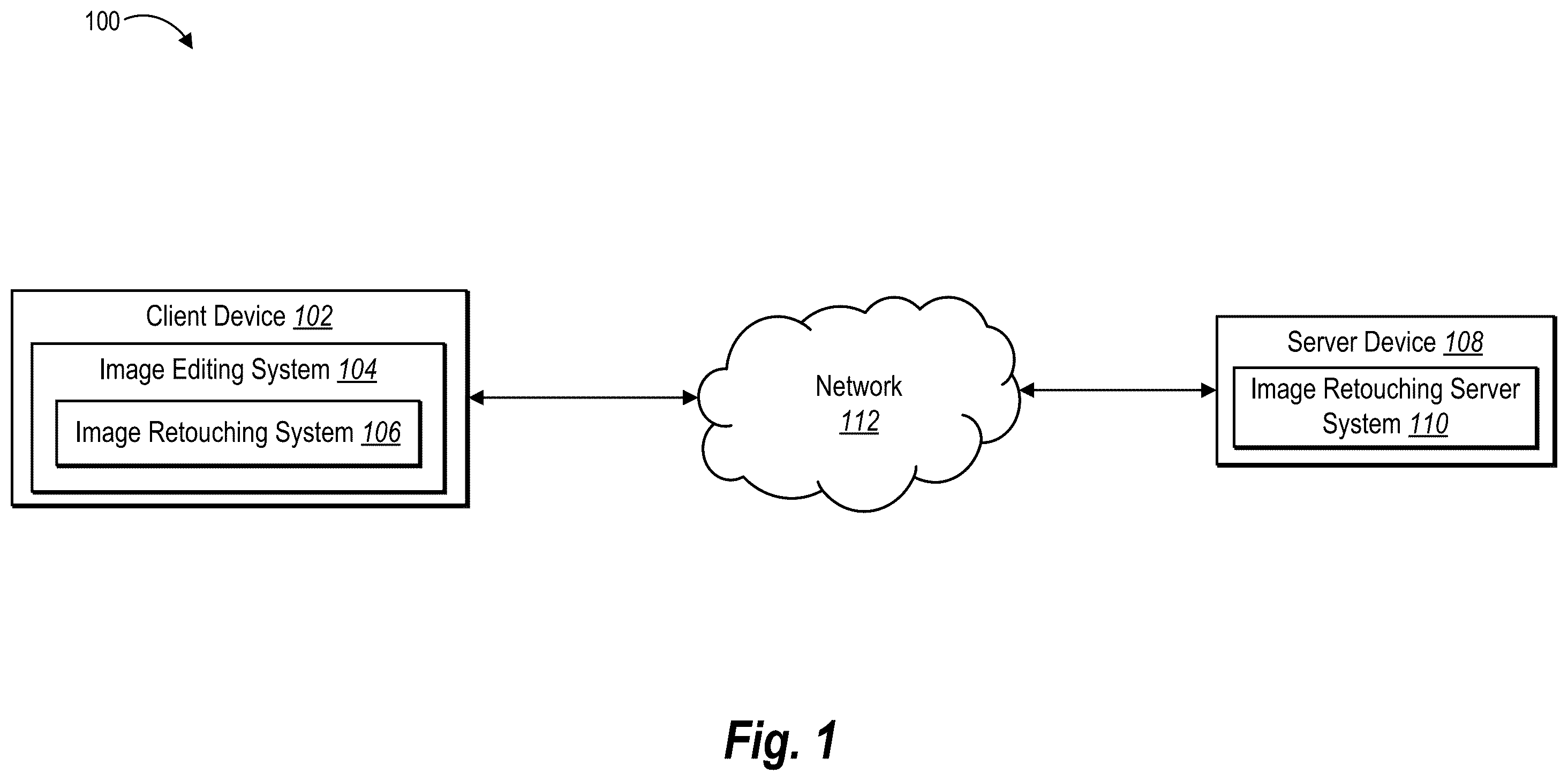 Patent US12112456 Figure 1 – Retouching digital images utilizing layer specific deep-learning neural networks