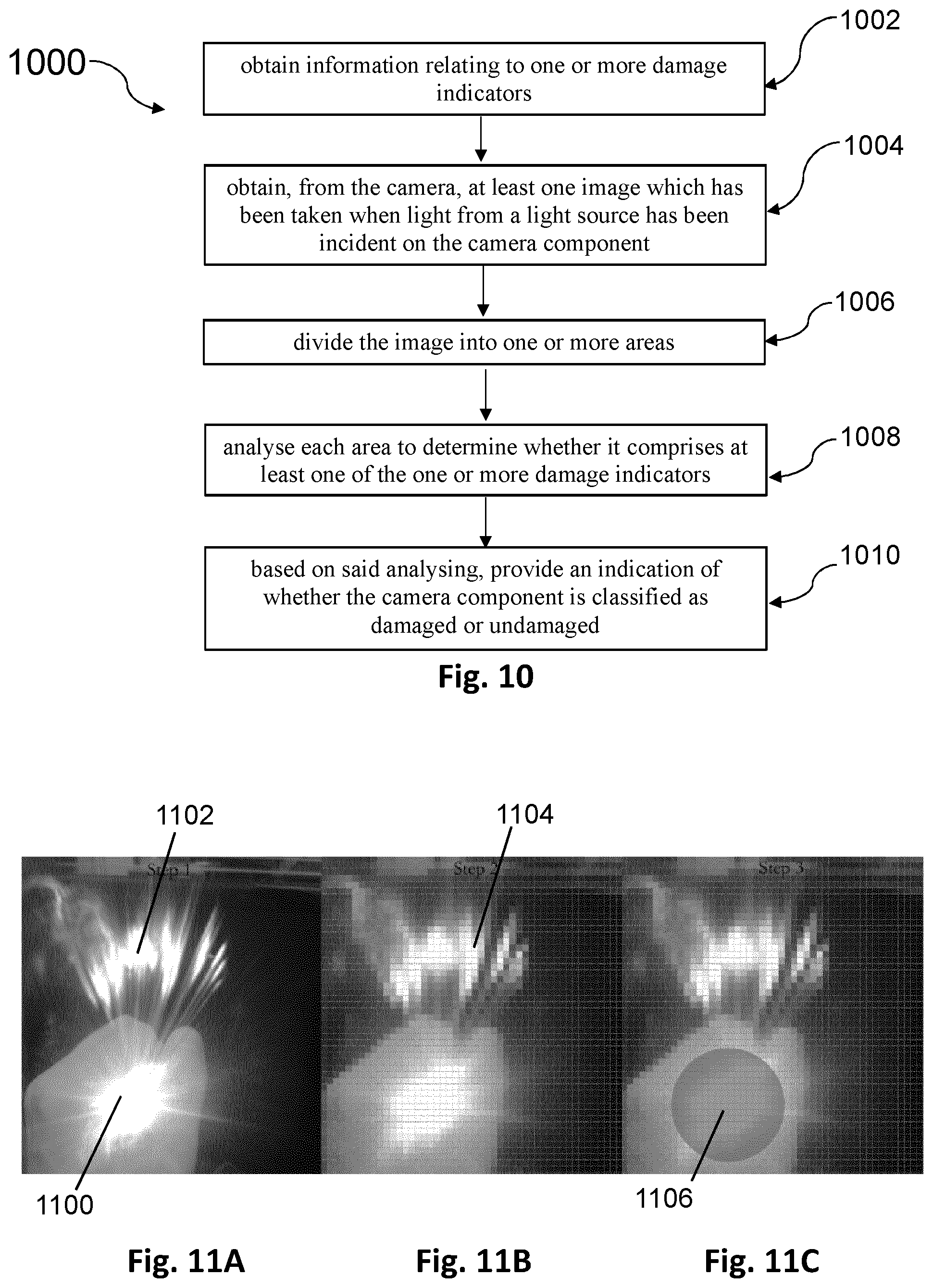 Patent US12112505 Figure 7 – System and method for determining whether a camera component is damaged