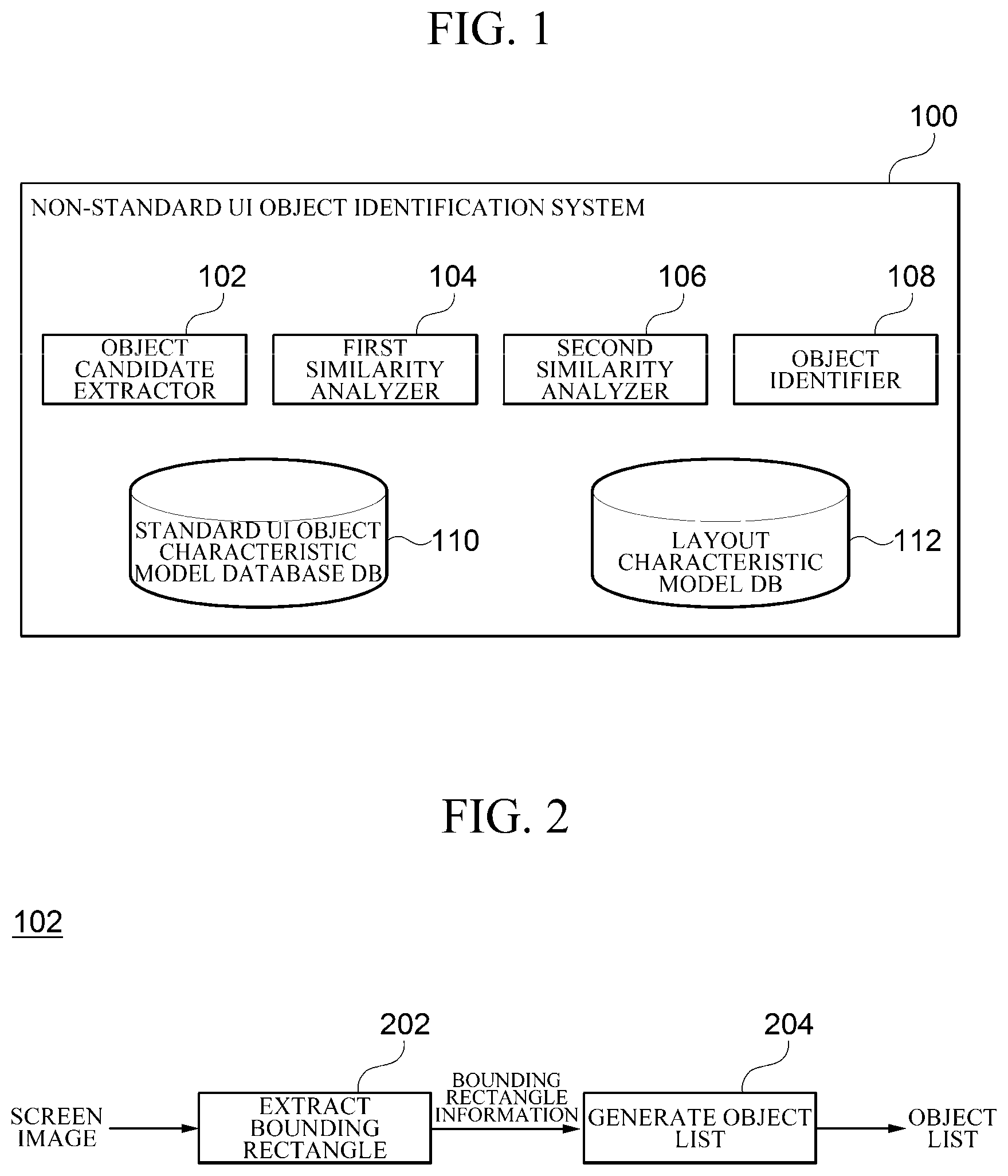 Patent US12112513 — System and method for identifying non-standard user interface object — Figure 1