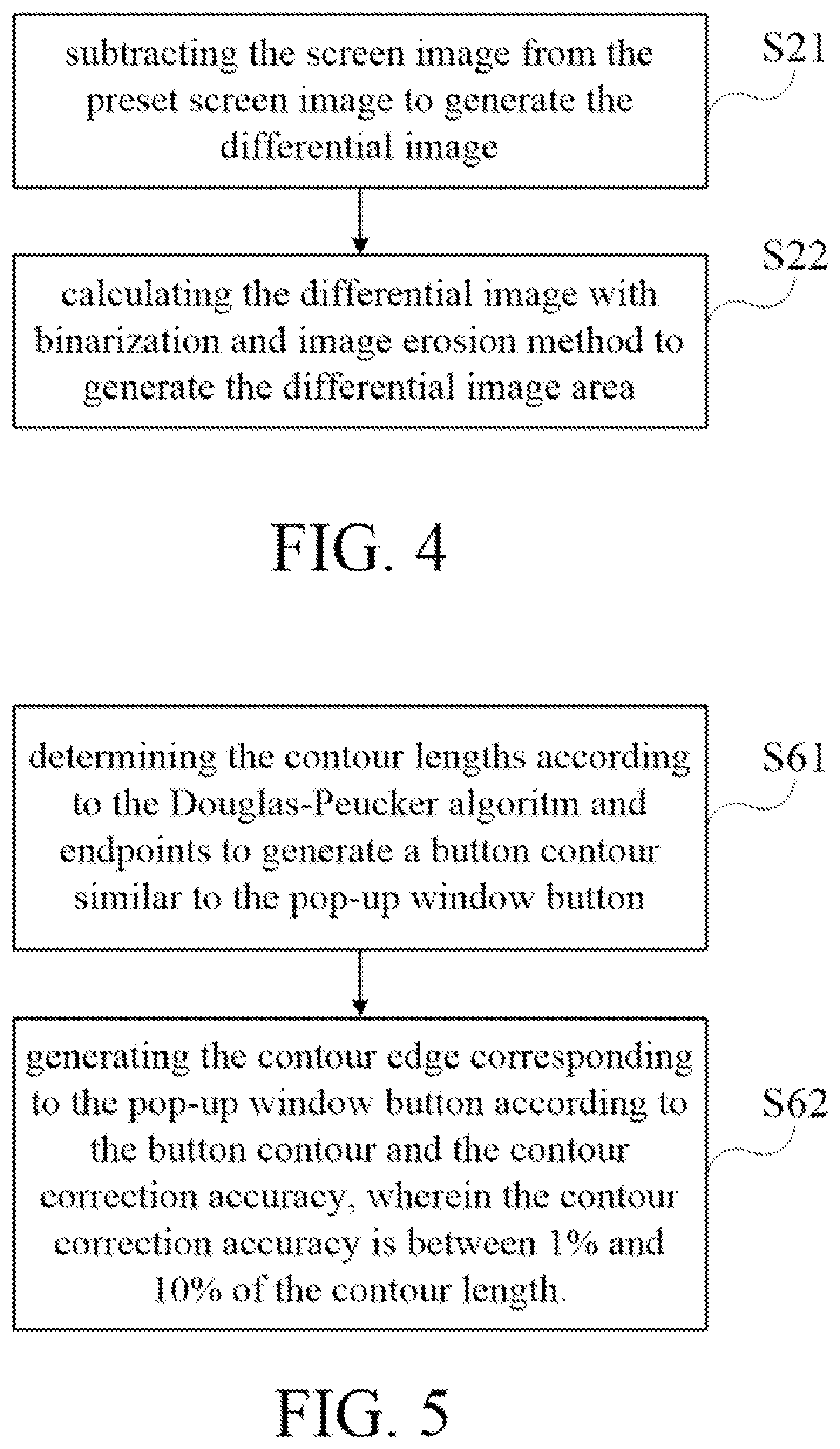 Patent US12112516 Figure 4 – Non-intrusive detection method and device for pop-up window button