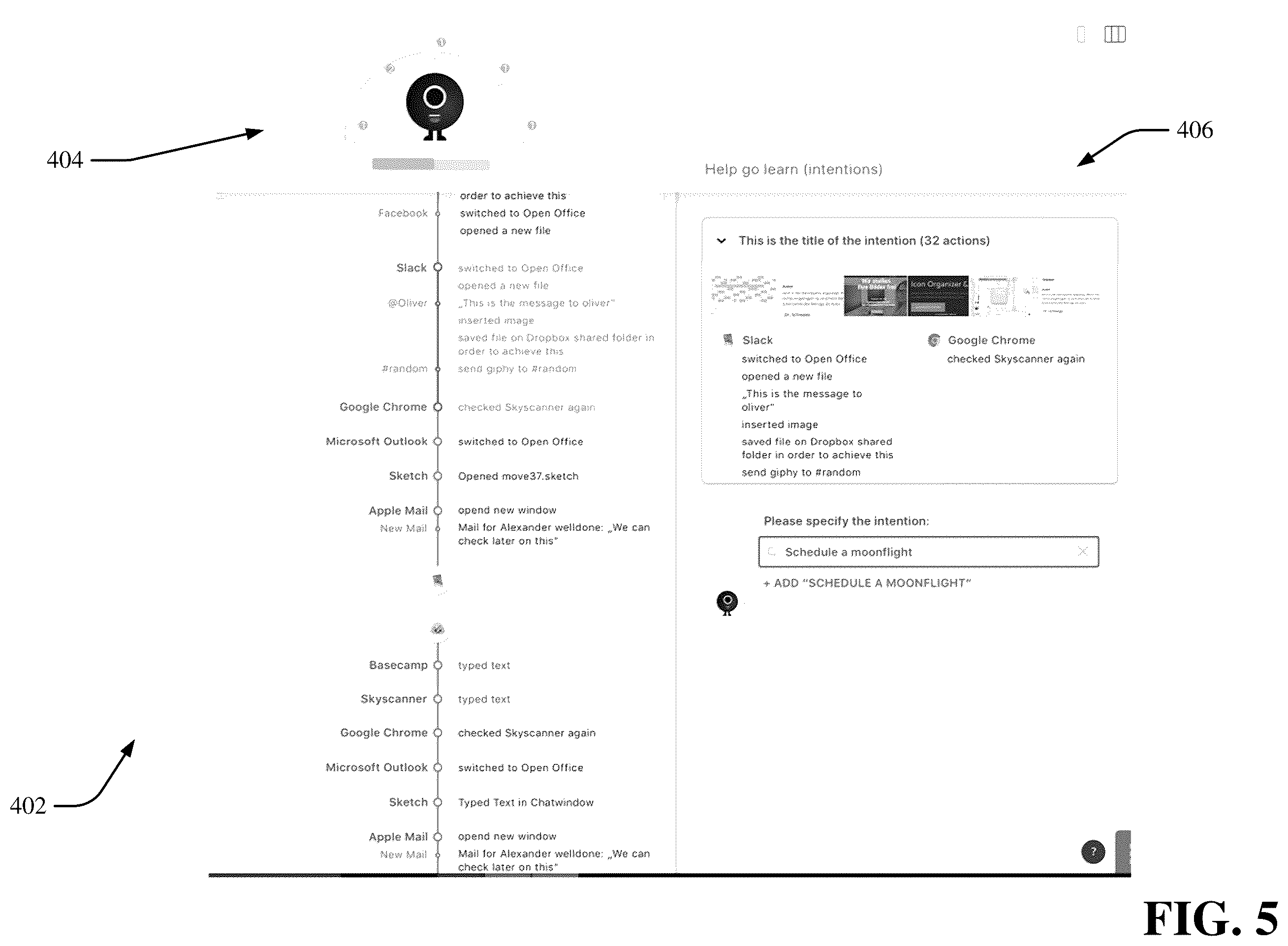 Patent US12112526 Figure 5 – Machine learning system and method for determining or inferring user action and intent based on screen image analysis