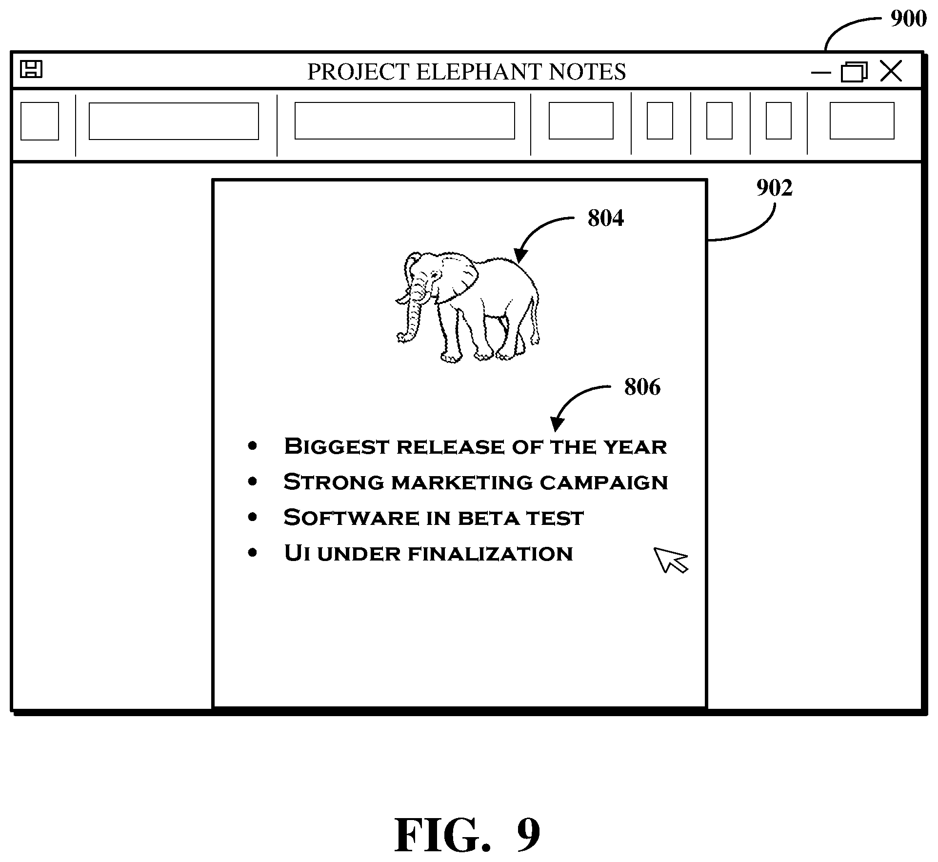 Patent US12112532 Figure 9 – Copying shared content using machine vision