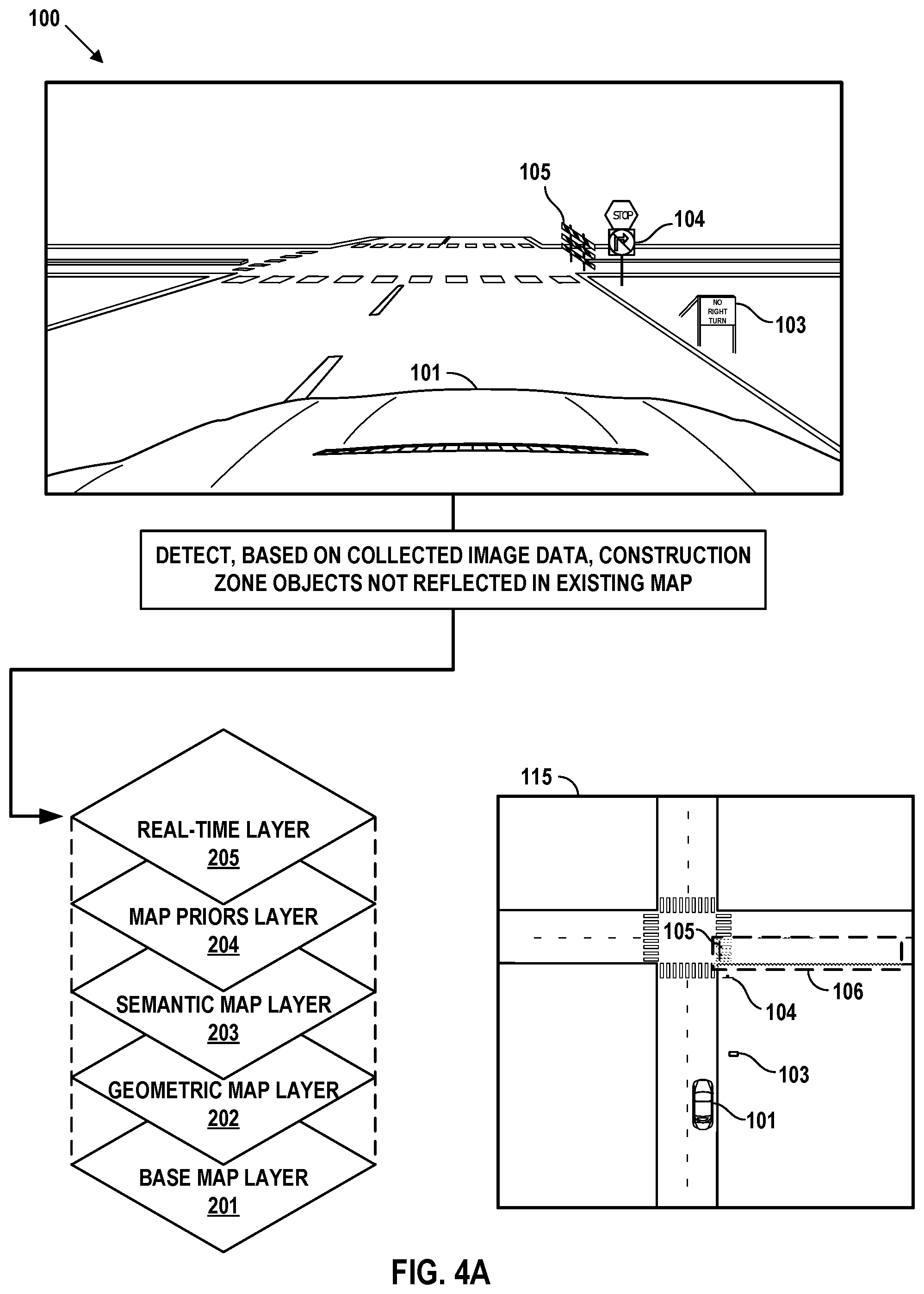 Patent US12112535 Figure 6 – Systems and methods for effecting map layer updates based on collected sensor data