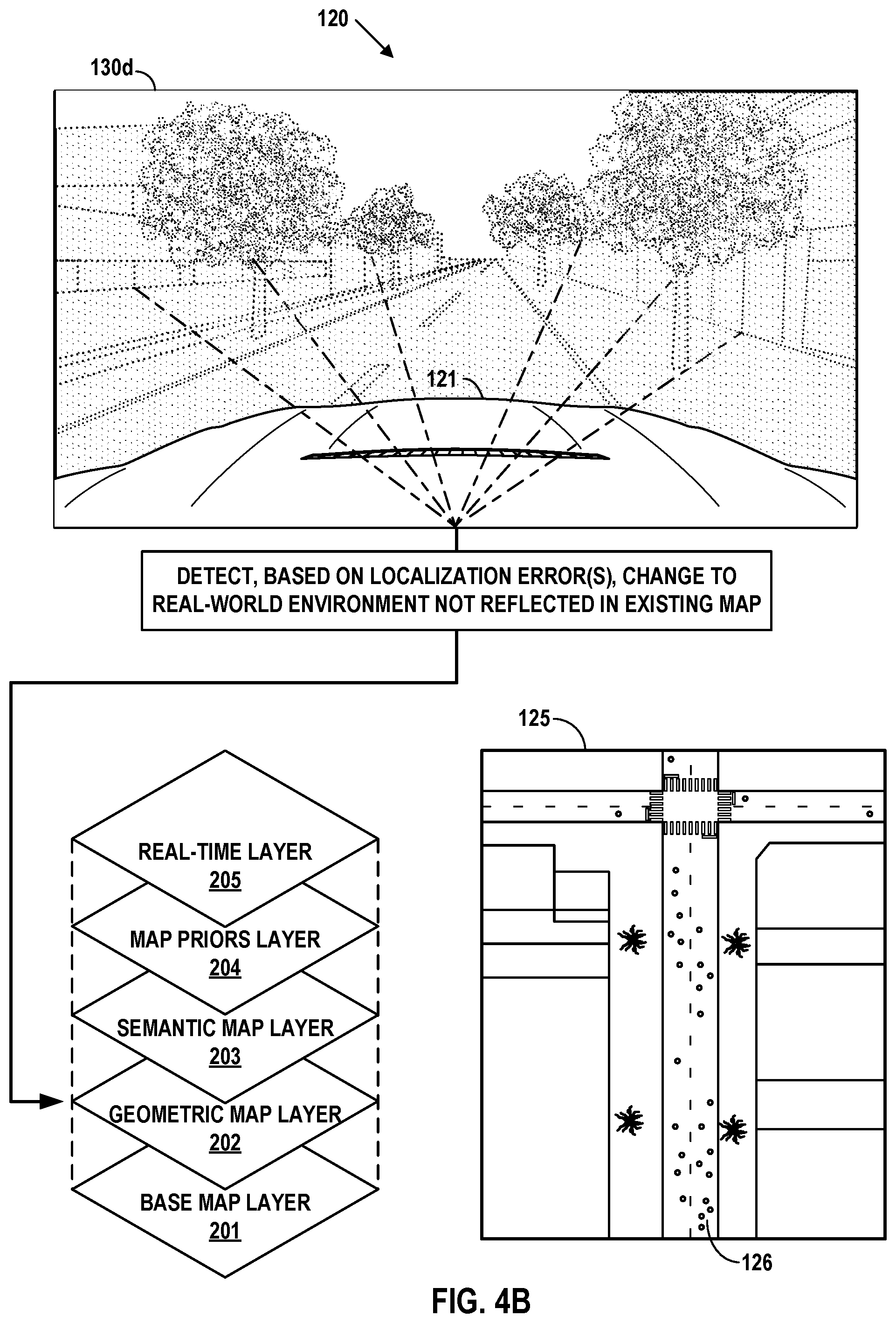 Patent US12112535 Figure 7 – Systems and methods for effecting map layer updates based on collected sensor data