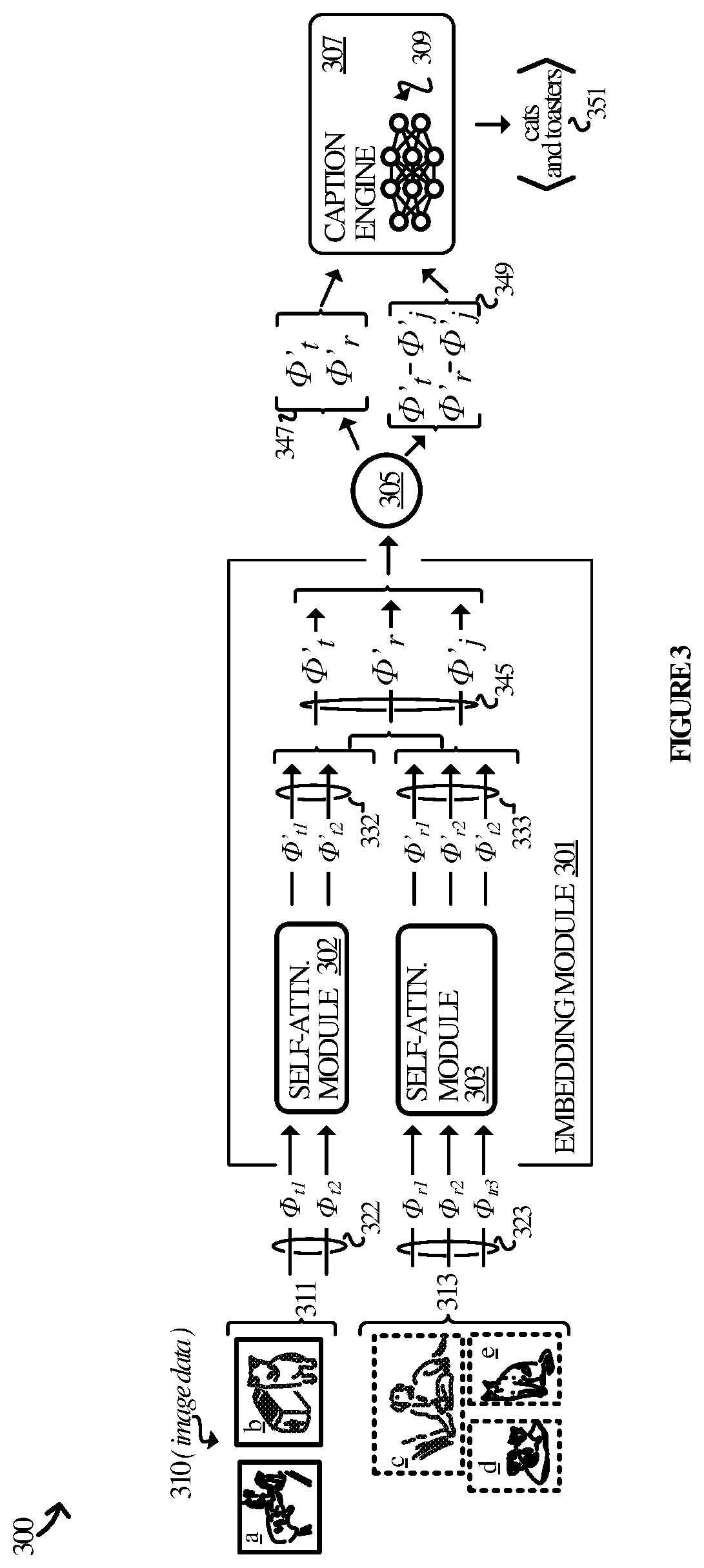 Patent US12112537 Figure 3 – Contrastive captioning for image groups