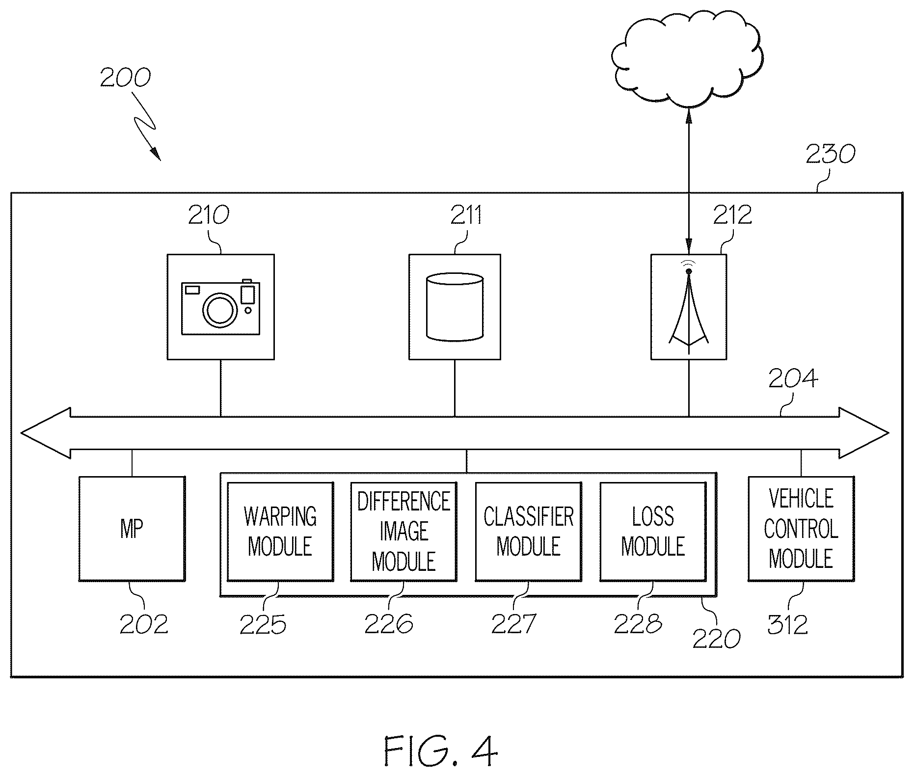 Patent US12112551 Figure 4 – Vehicles, systems and methods for automatically detecting a state of signal lights of a vehicle