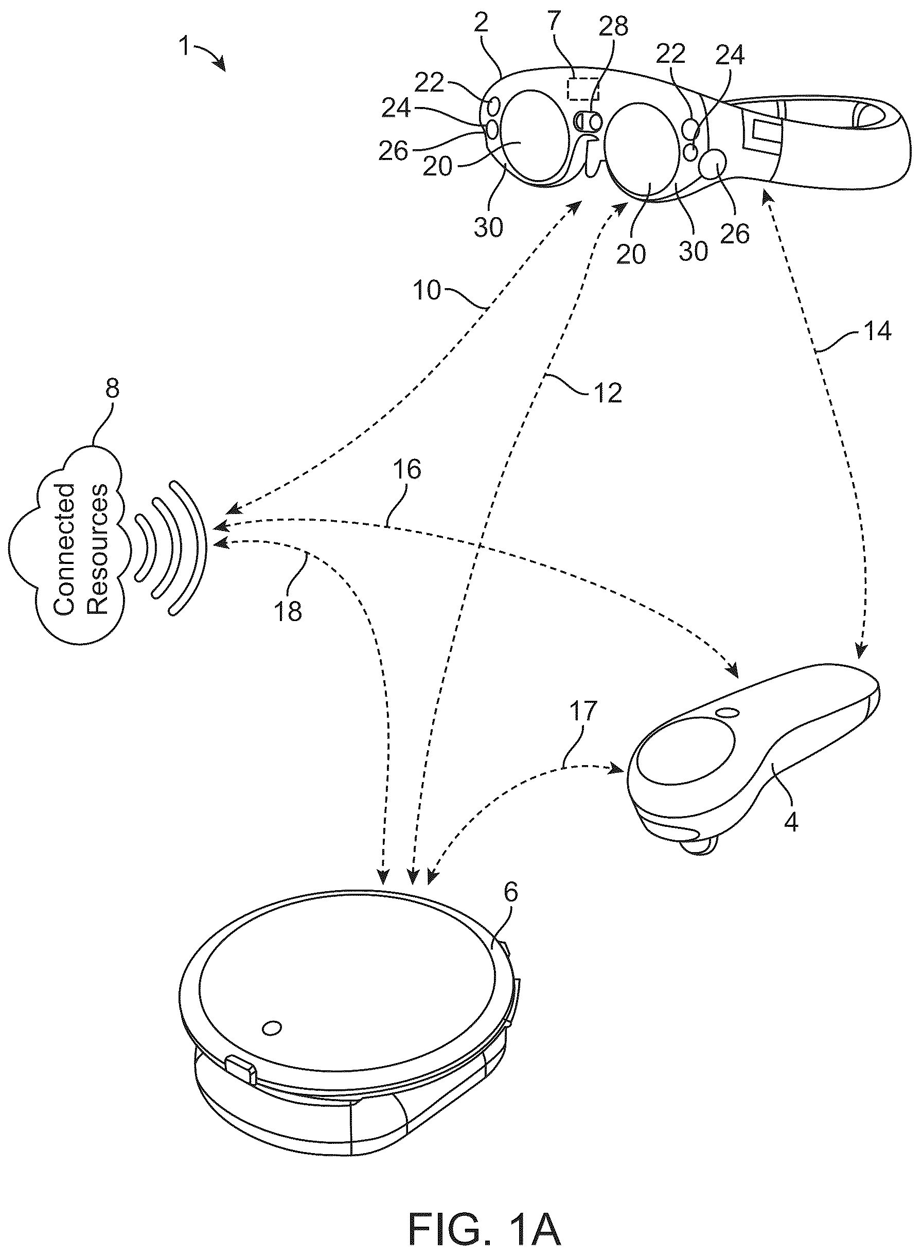 Patent US12112574 Figure 1 – Systems and methods for virtual and augmented reality