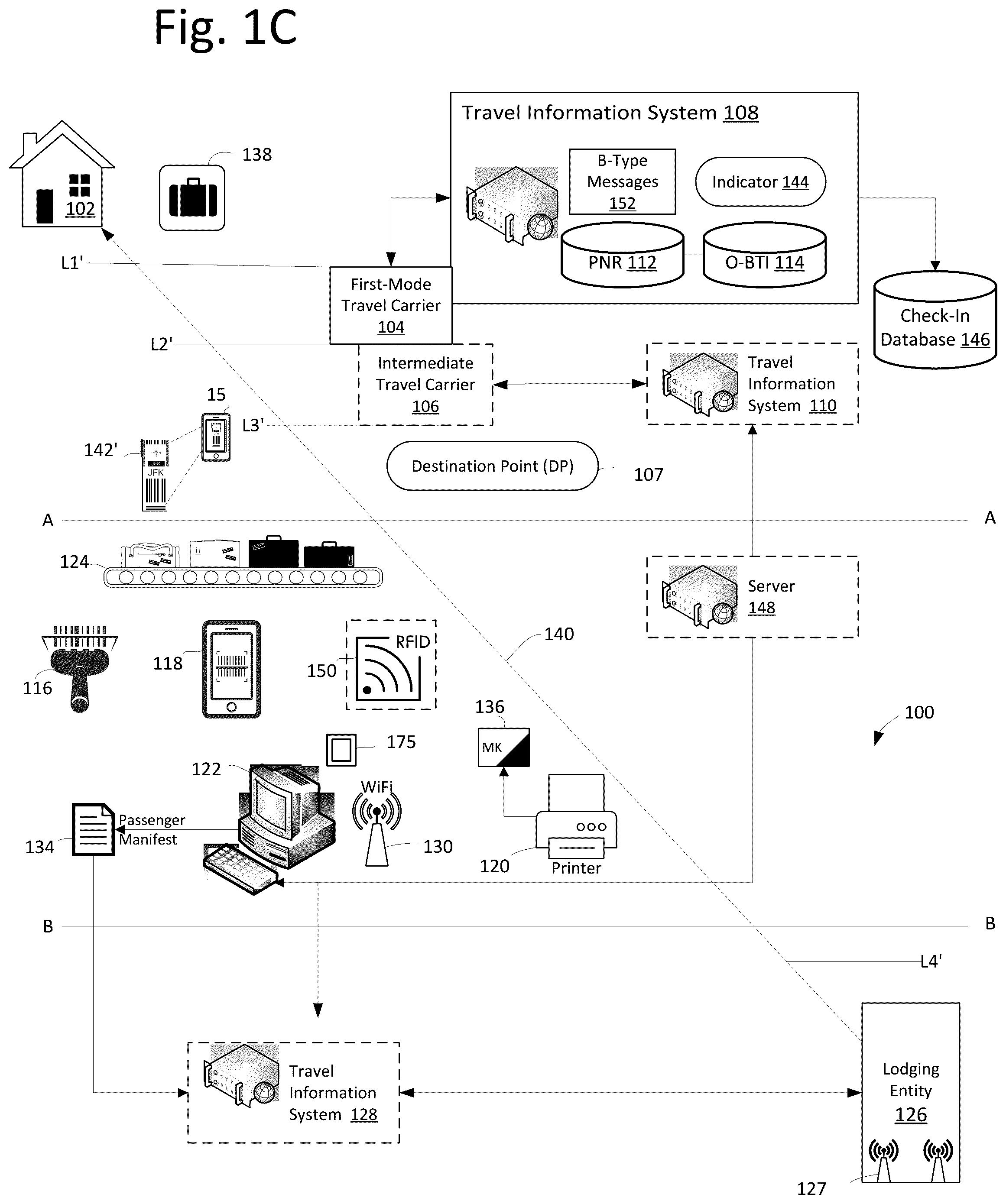 Patent US12112577 Figure 3 – Optical character recognition of bag tag