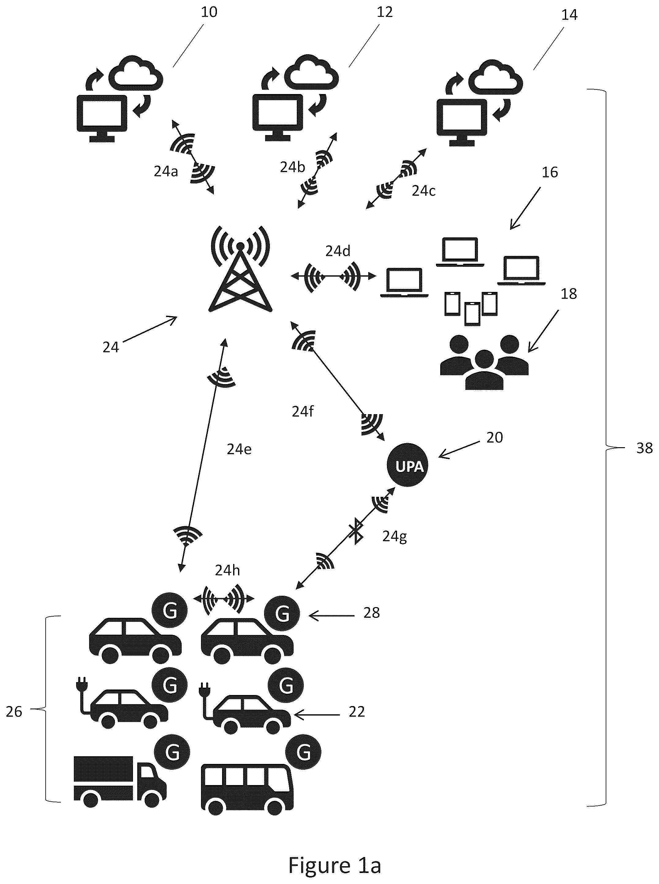 Patent US12112584 — Device for sharing and monitoring vehicles — Figure 1