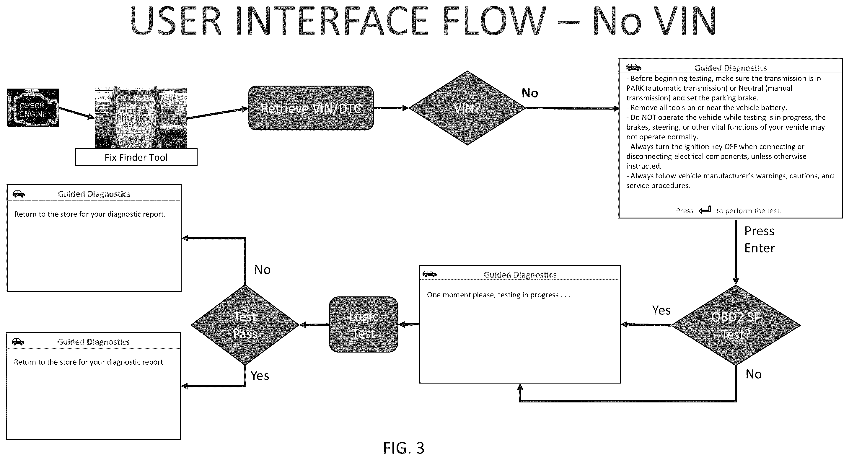 Patent US12112587 Figure 3 – System and method for guided vehicle diagnostics