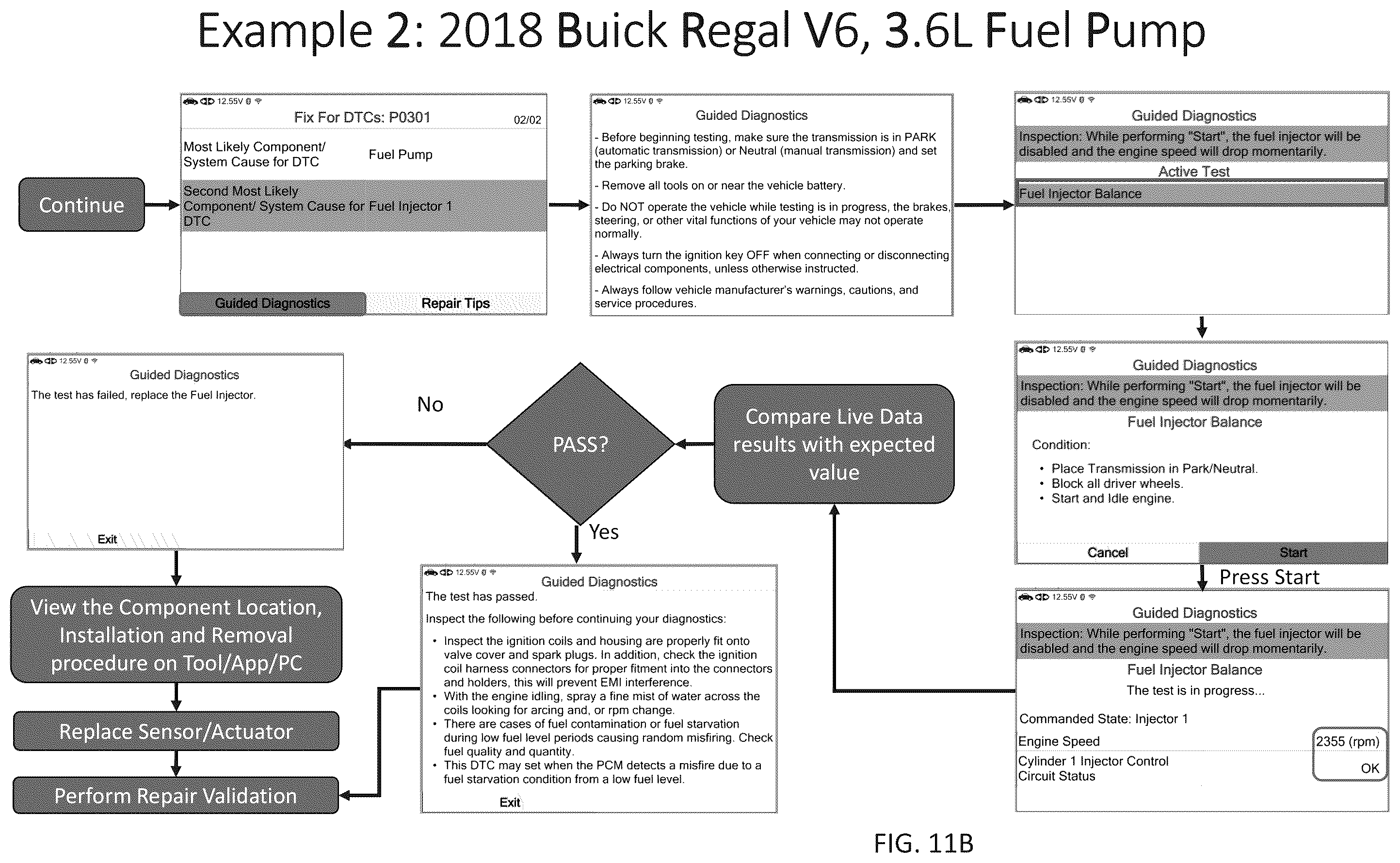 Patent US12112587 Figure 12 – System and method for guided vehicle diagnostics