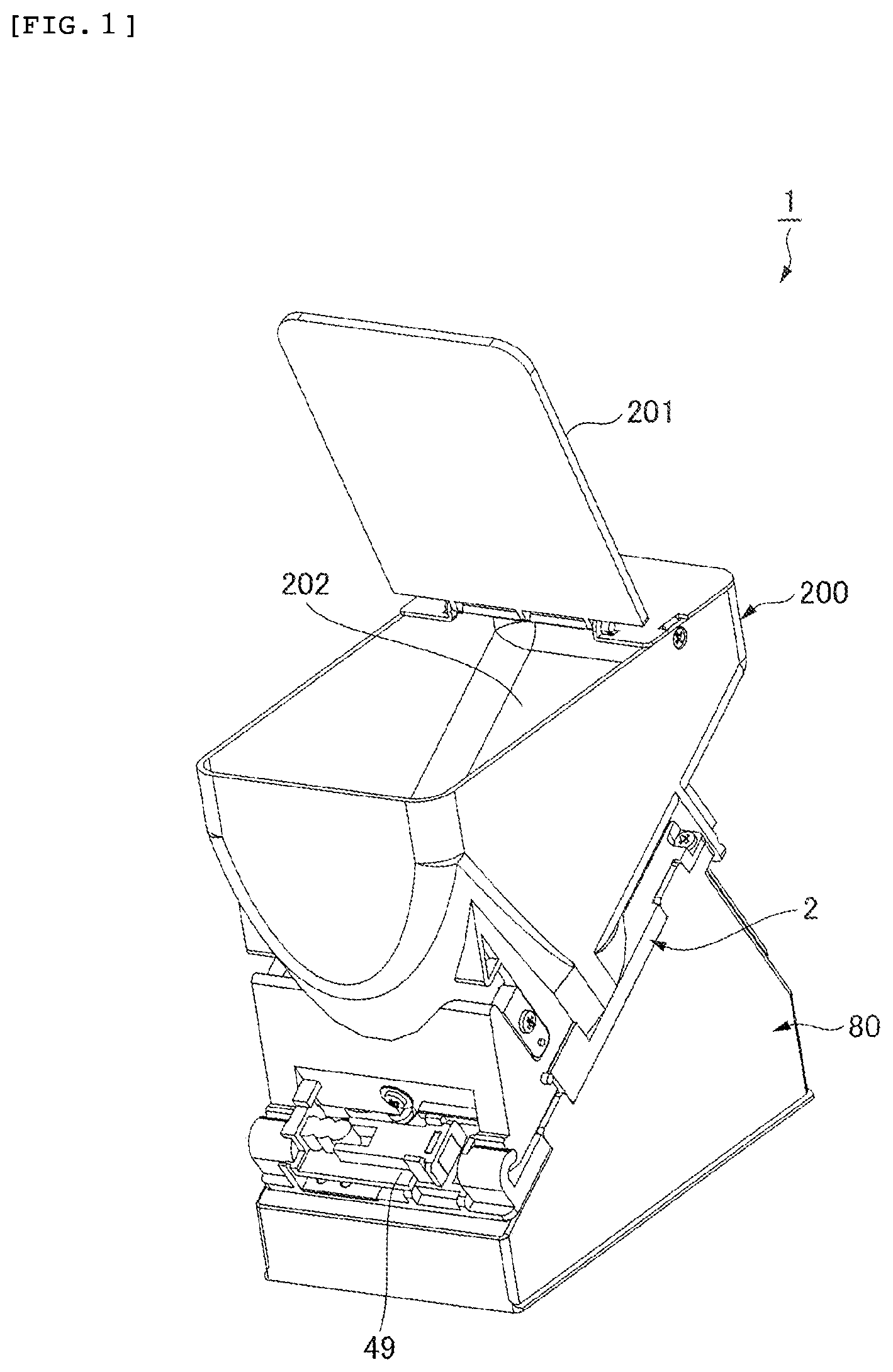 Patent US12112594 Figure 1 – Disk feeding device