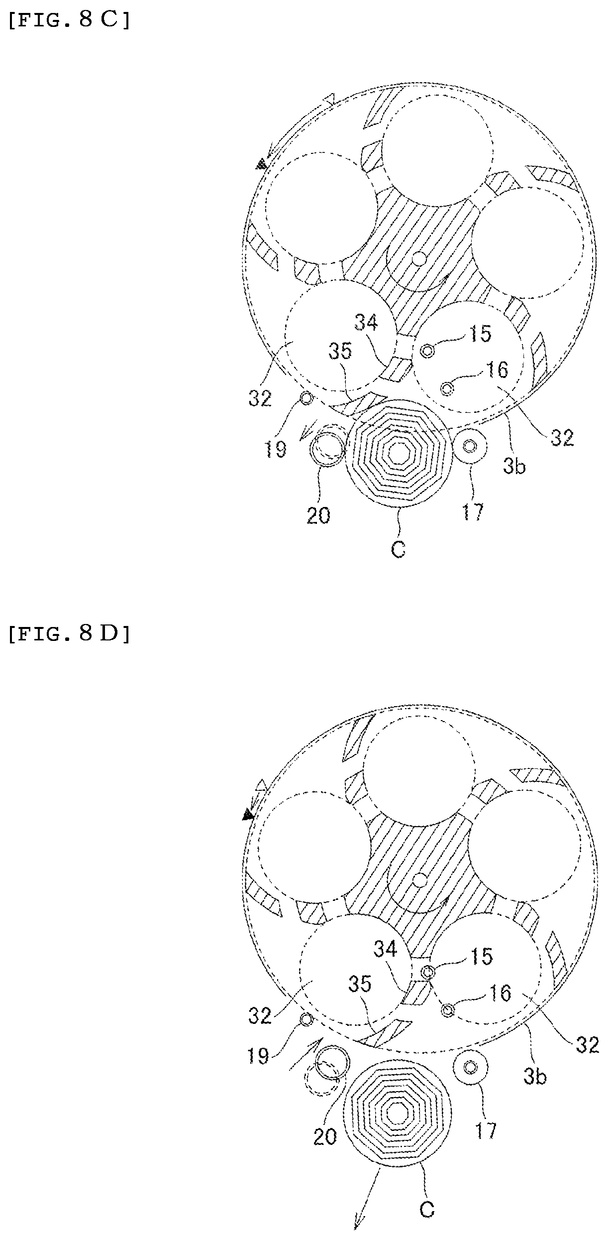 Patent US12112594 Figure 9 – Disk feeding device