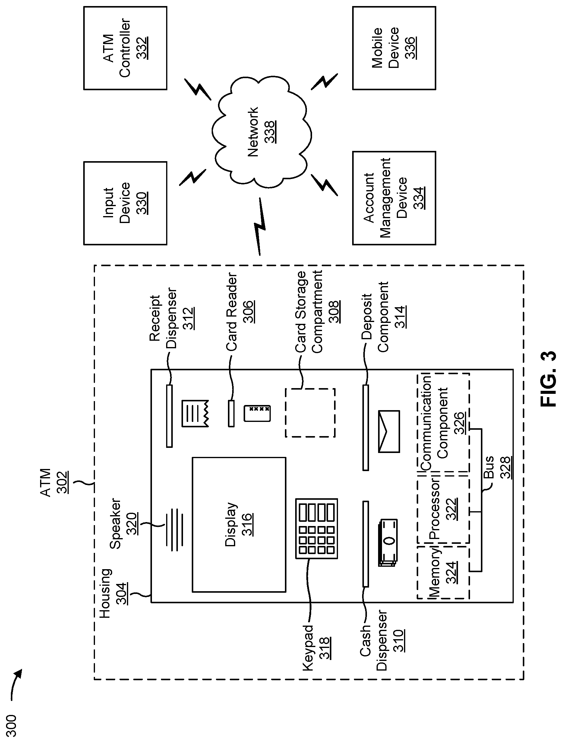 Patent US12112604 Figure 4 – Automated teller machine card ejection mechanism