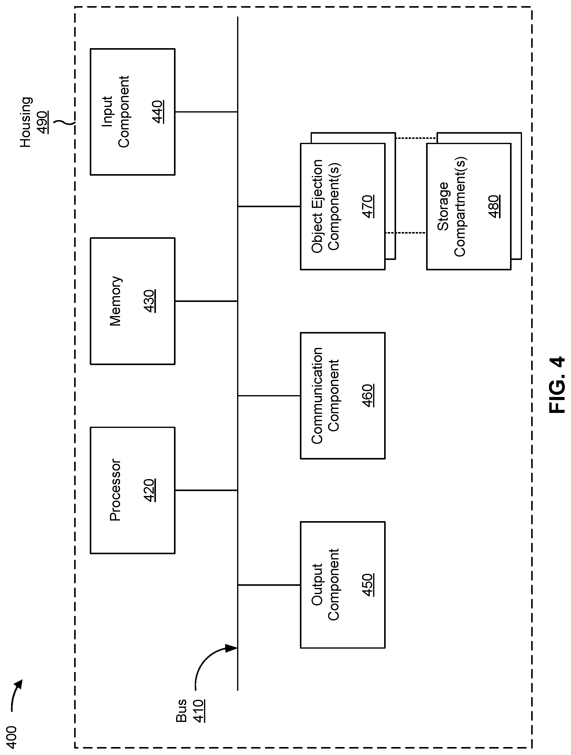 Patent US12112604 Figure 5 – Automated teller machine card ejection mechanism