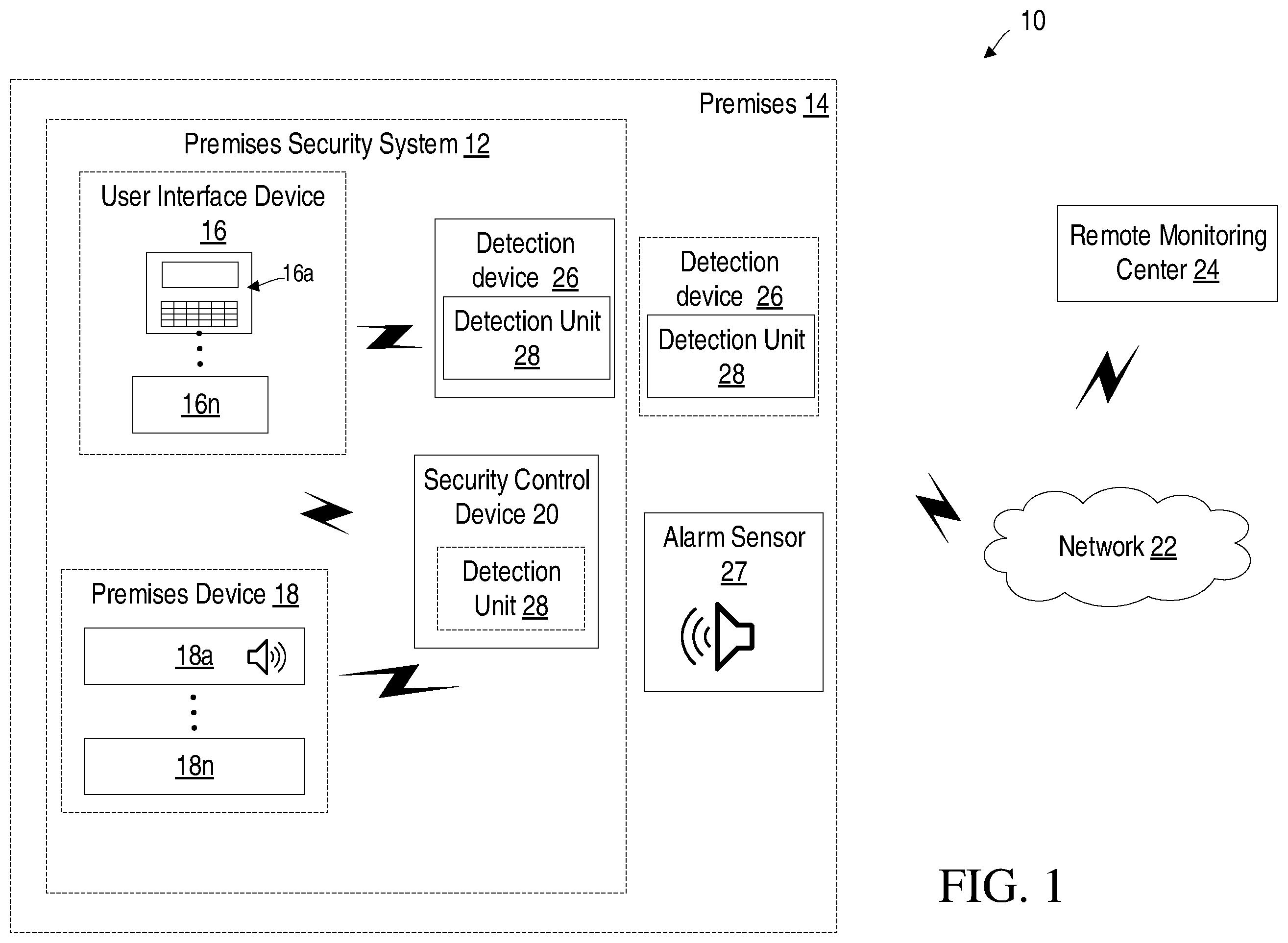 Patent US12112610 Figure 1 – Audible alarm signal detectors