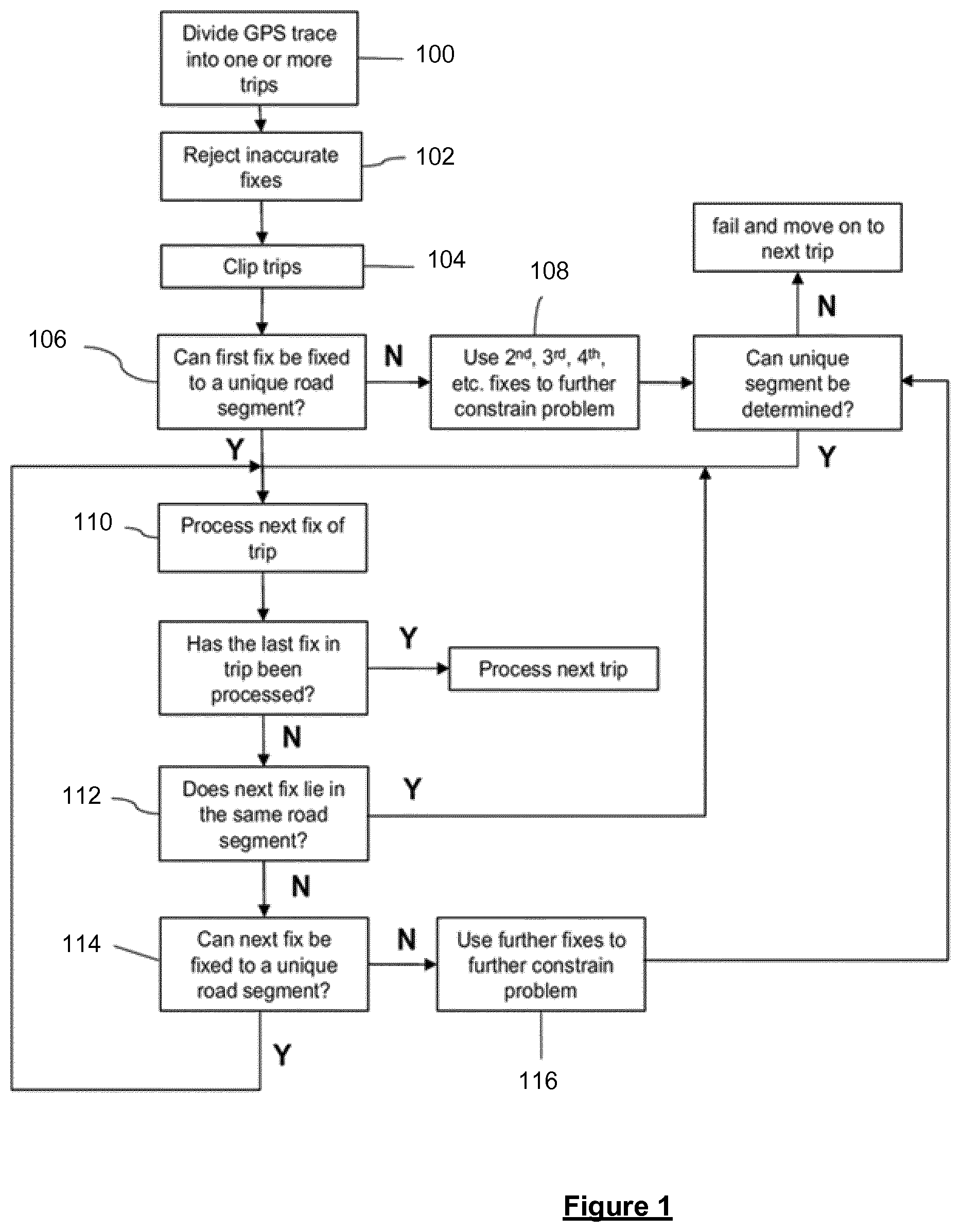 Patent US12112633 Figure 1 – Methods and systems for generating parking related data