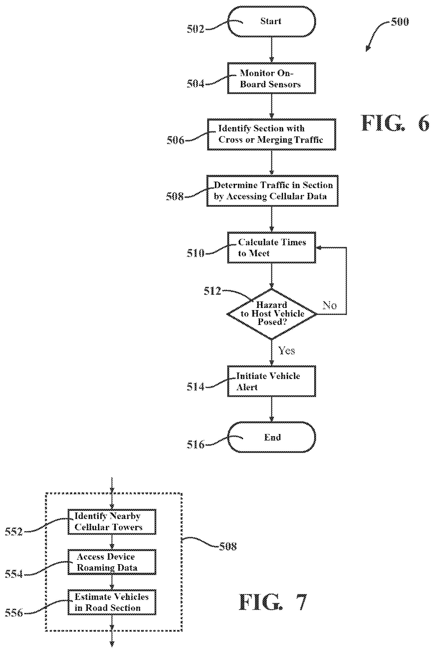 Patent US12112635 Figure 5 – Process and system for local traffic approximation through analysis of cloud data