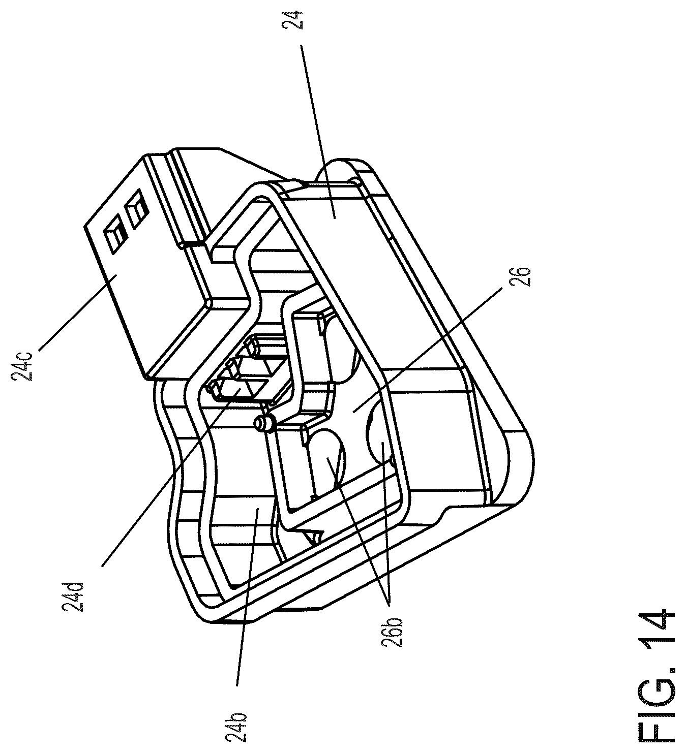 Patent US12112637 Figure 12 – Exterior mirror assembly with blind zone indication module