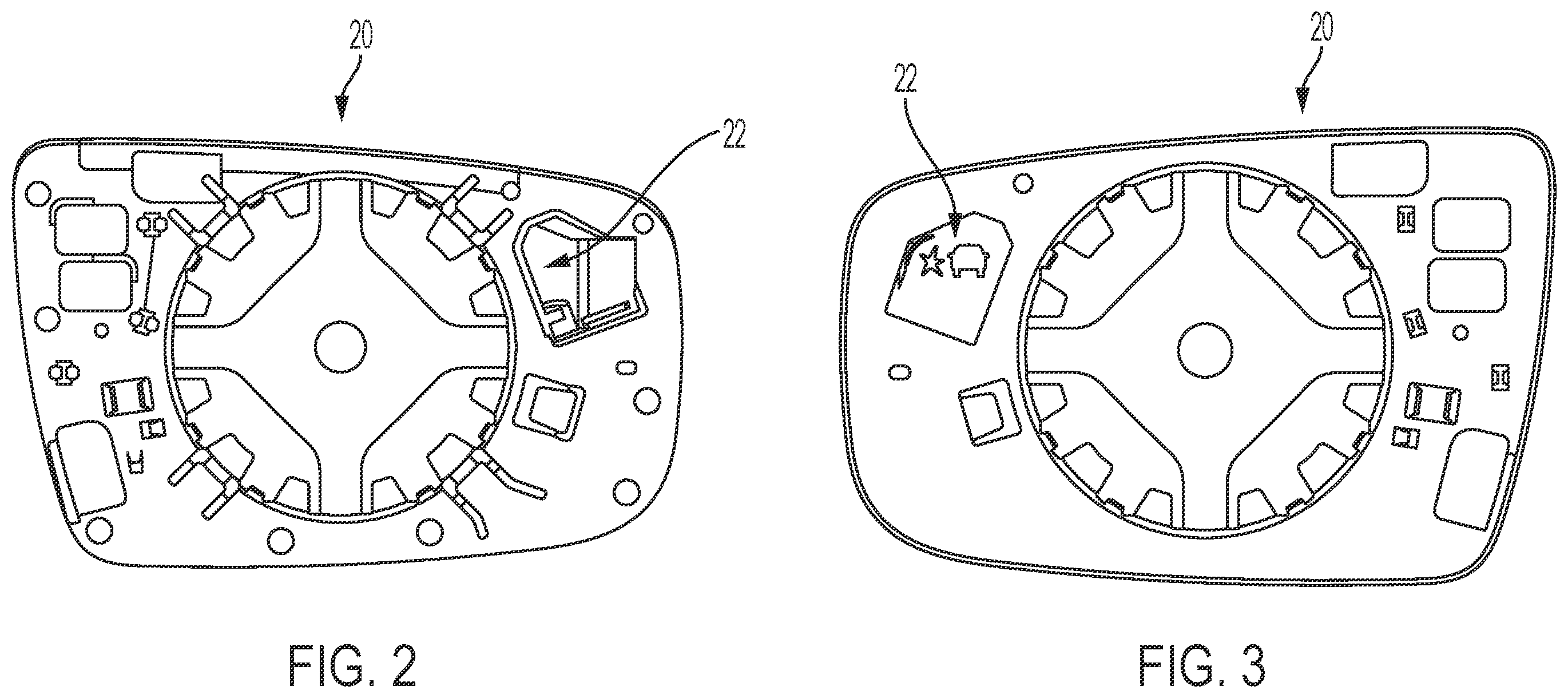 Patent US12112638 Figure 2 – Vehicular exterior rearview mirror assembly with blind zone indicator