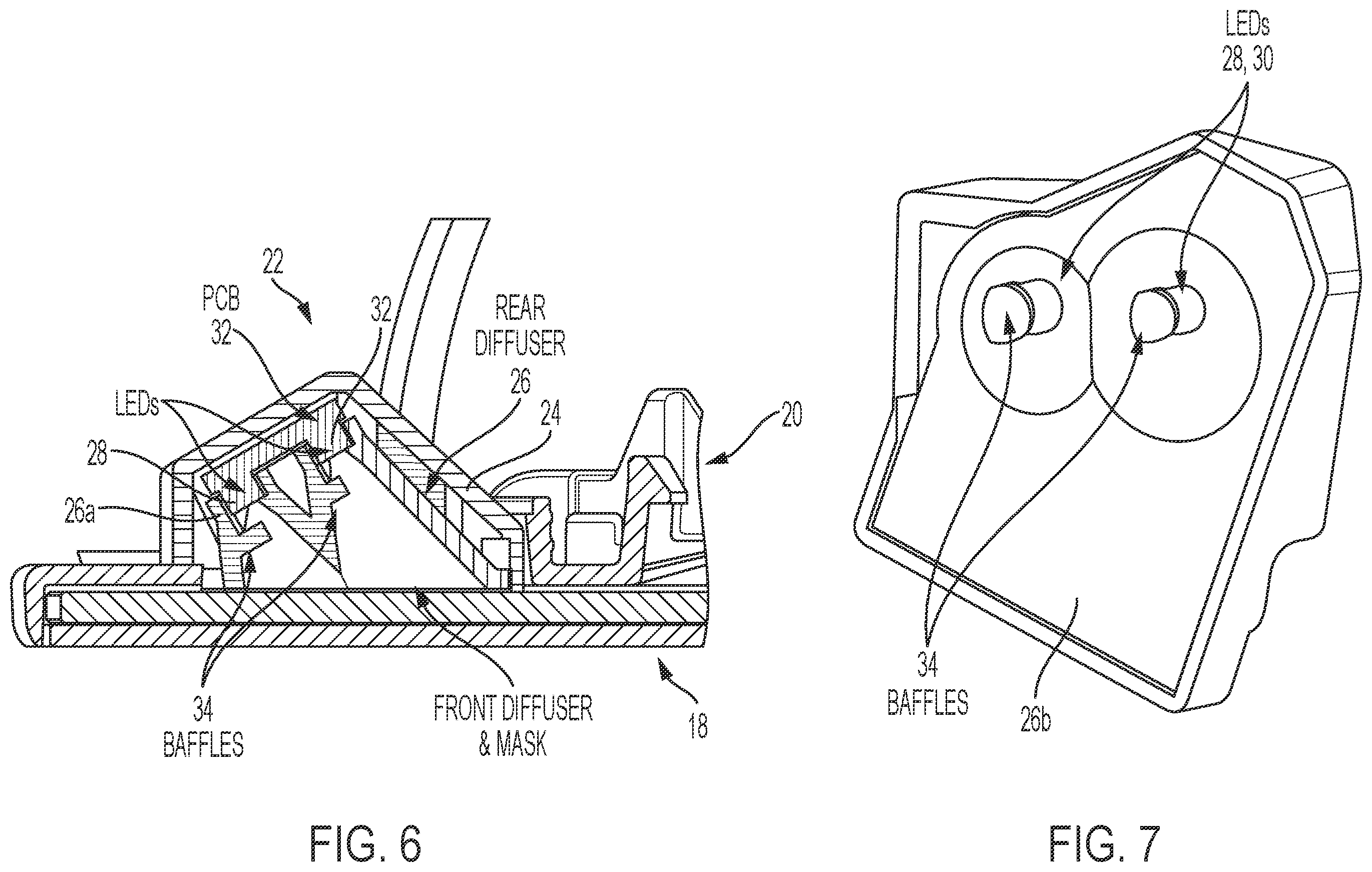 Patent US12112638 Figure 4 – Vehicular exterior rearview mirror assembly with blind zone indicator