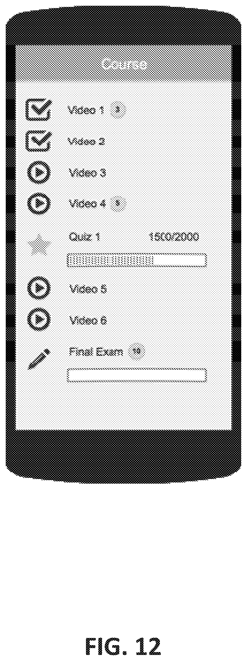 Patent US12112653 Figure 12 – Systems and methods for providing tailored educational materials