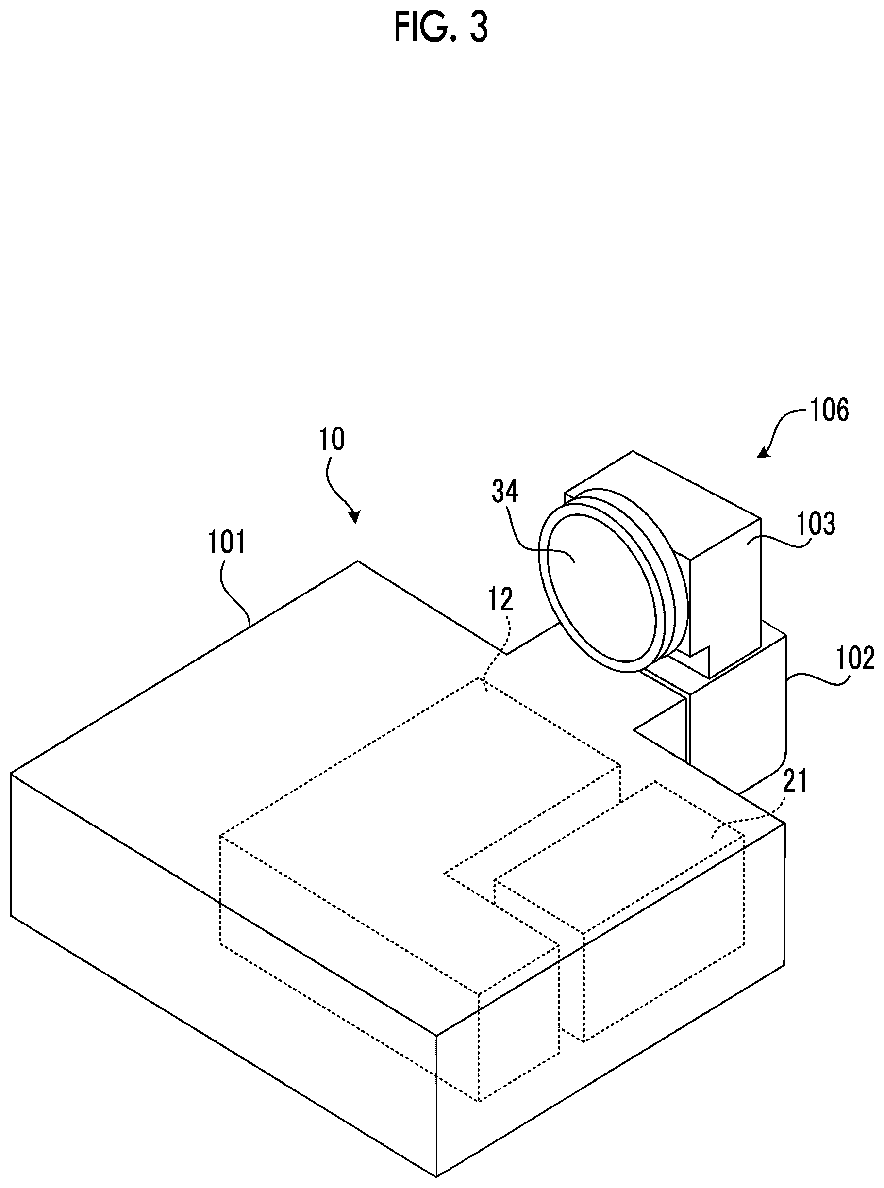 Patent US12112664 Figure 3 – Control device, control method, control program, and projection system