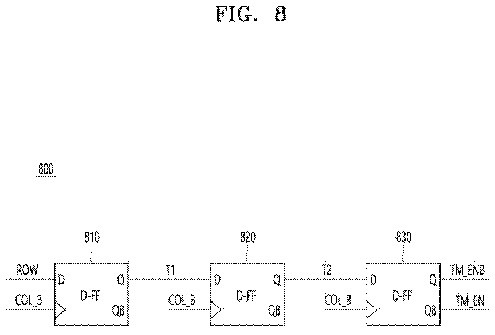 Patent US12112667 Figure 8 – Pixel and display apparatus capable of controlling test function preliminary class