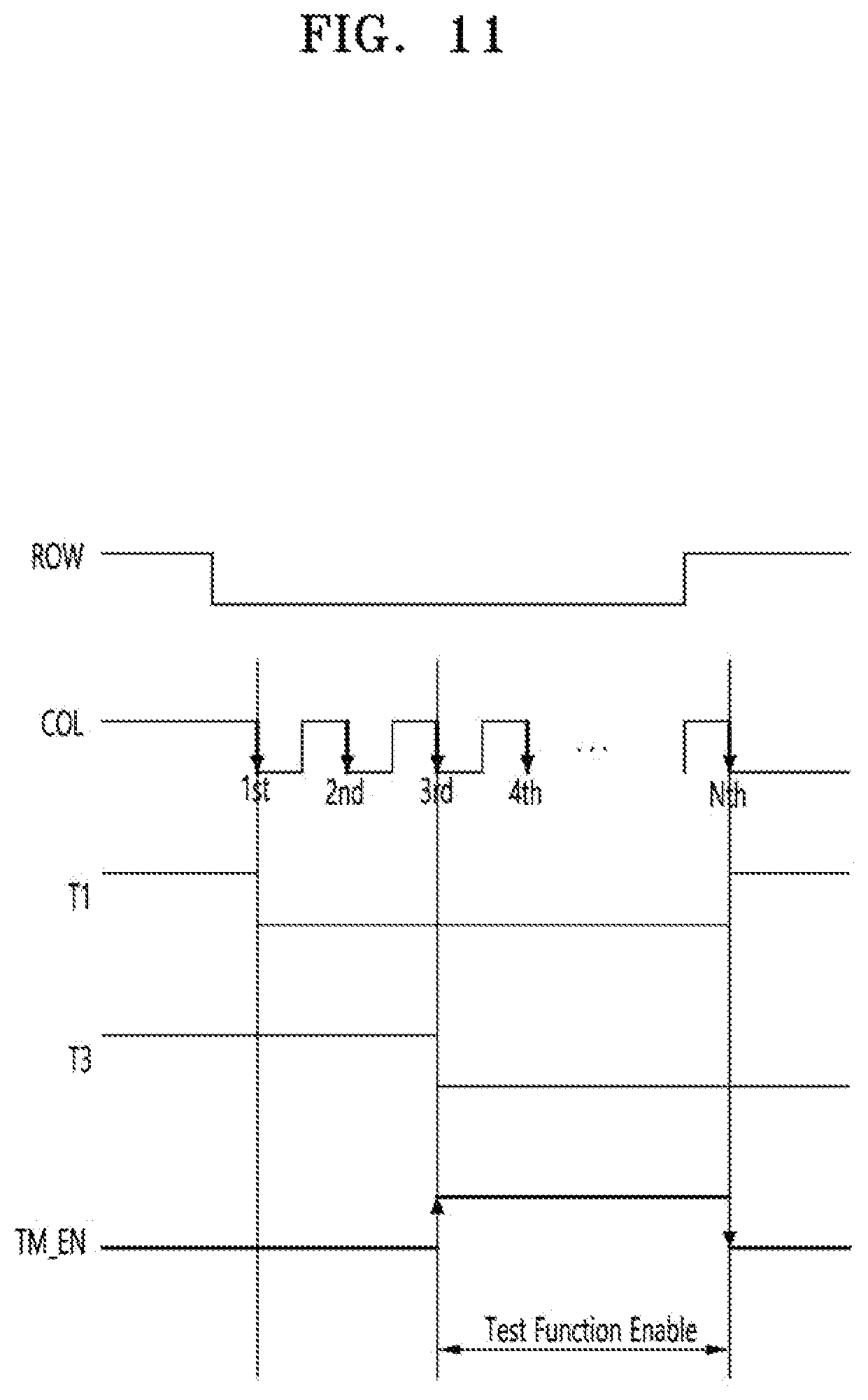 Patent US12112667 Figure 11 – Pixel and display apparatus capable of controlling test function preliminary class