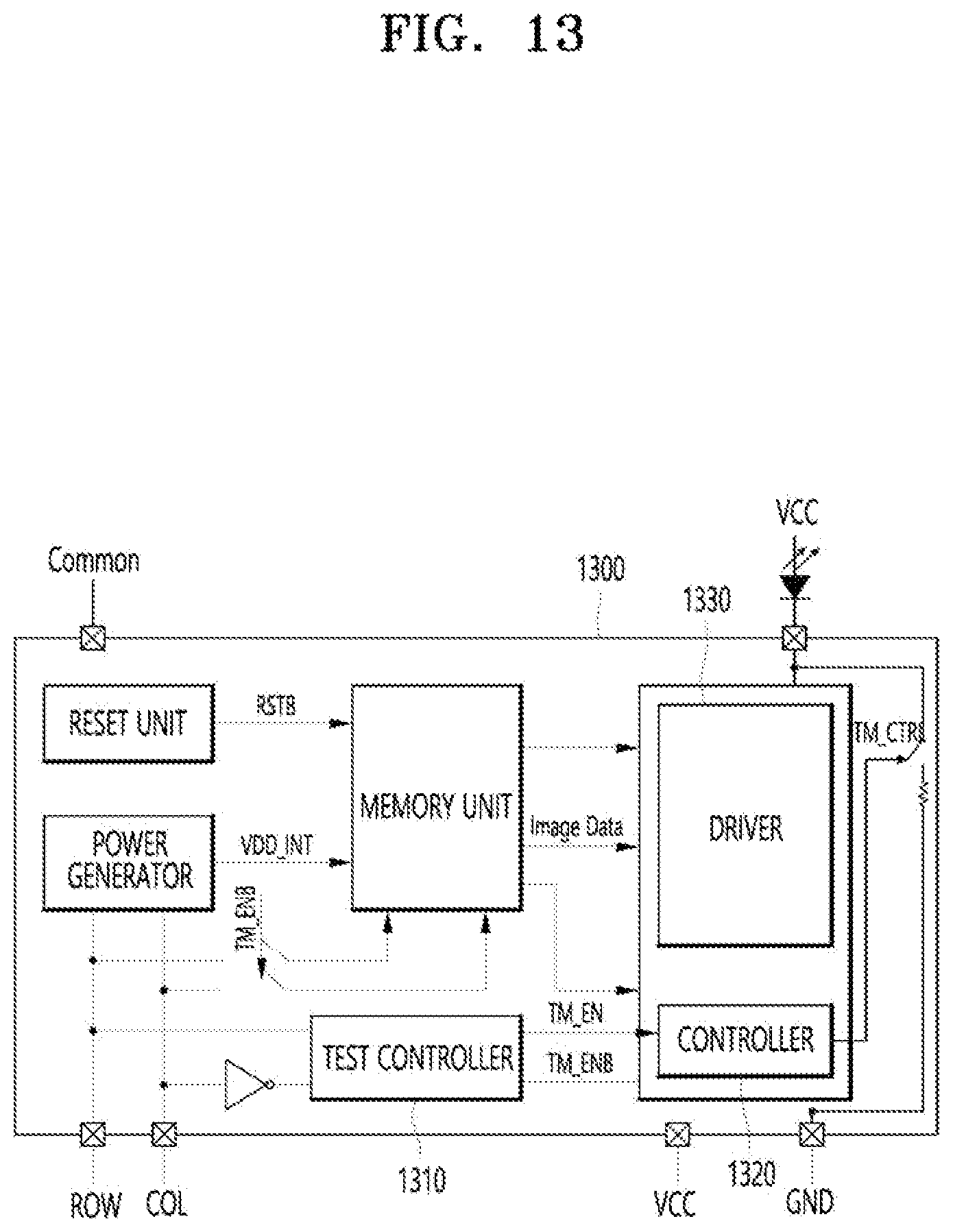 Patent US12112667 Figure 13 – Pixel and display apparatus capable of controlling test function preliminary class