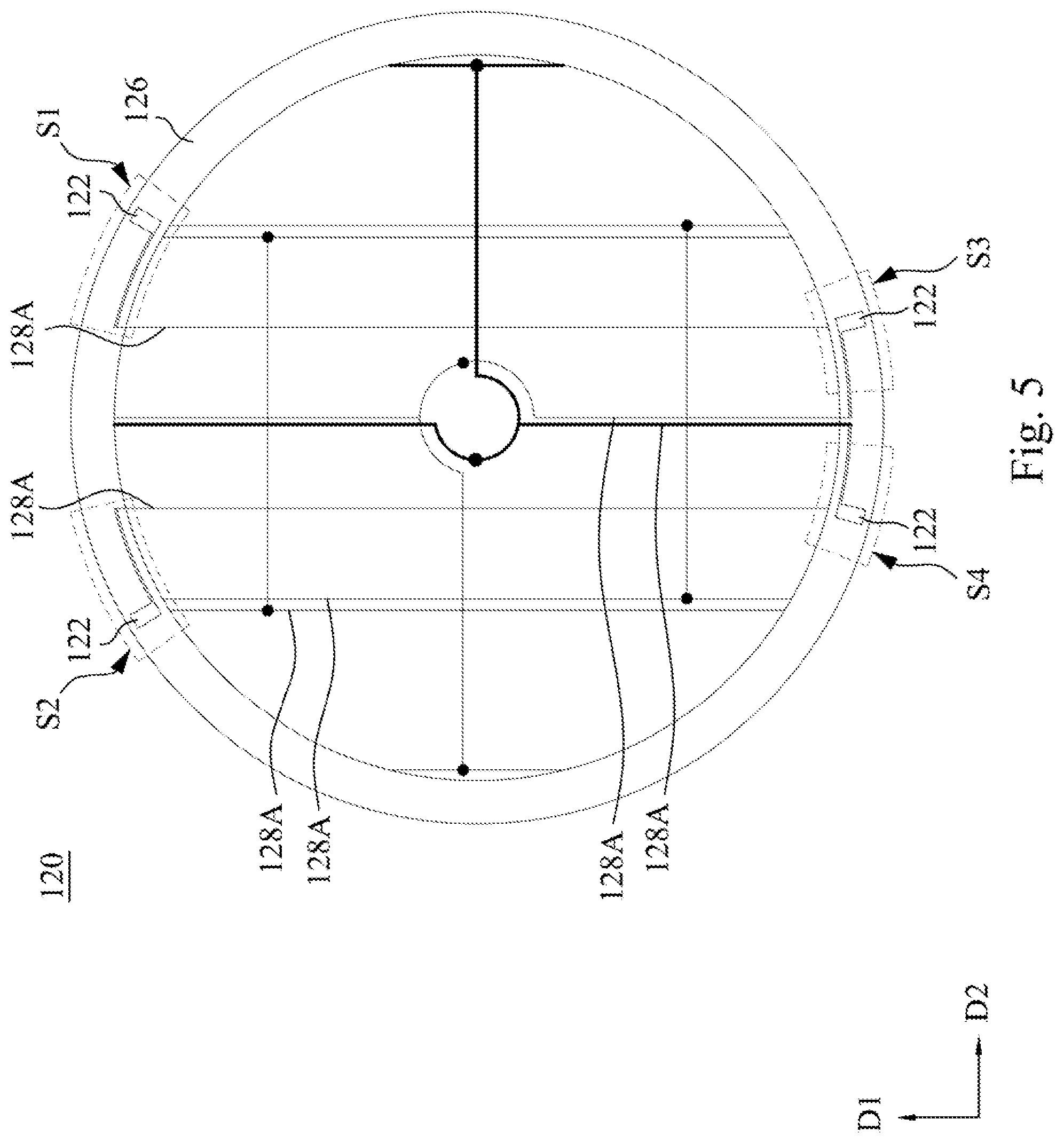 Patent US12112669 Figure 5 – Display device and driving circuit structure