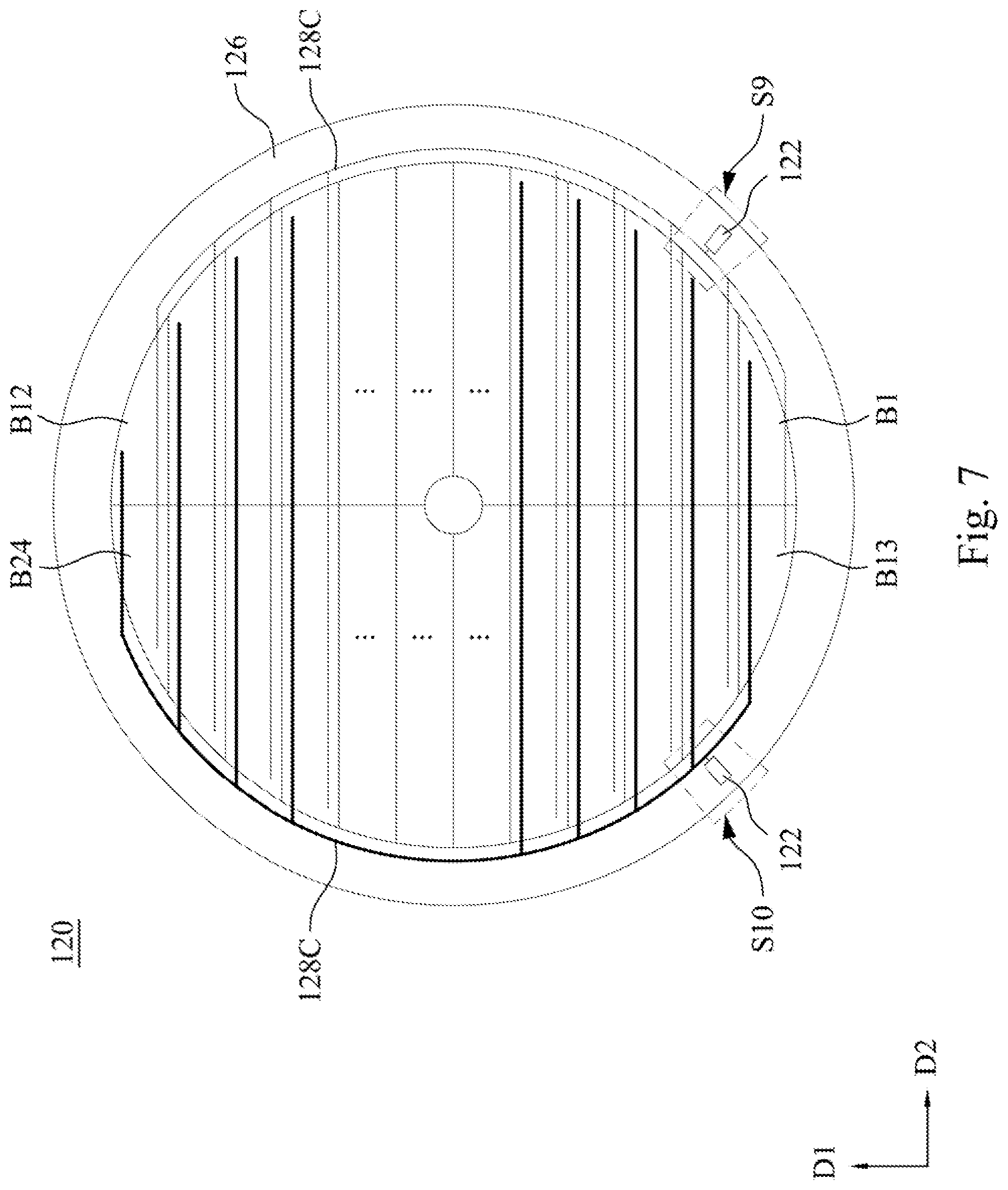 Patent US12112669 Figure 7 – Display device and driving circuit structure