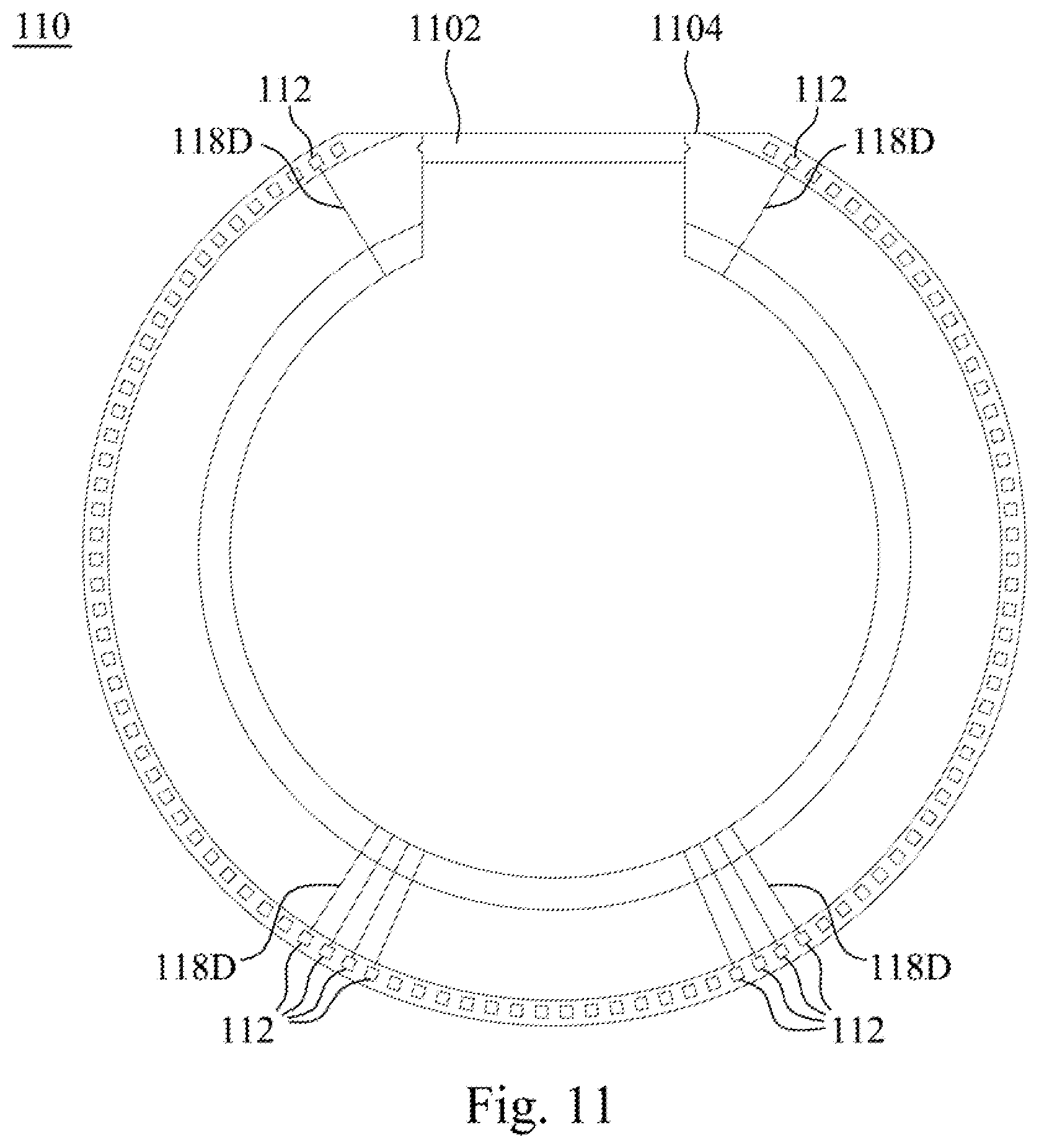 Patent US12112669 Figure 11 – Display device and driving circuit structure
