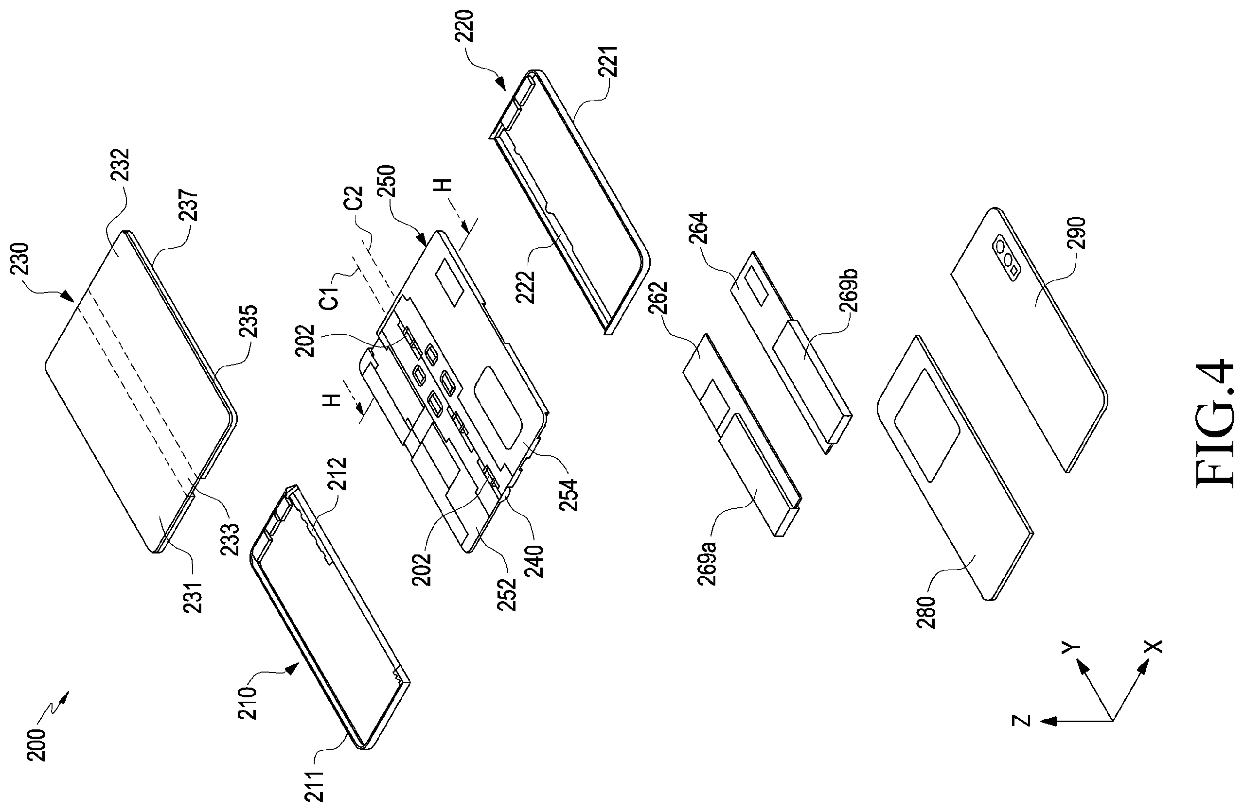 Patent US12112670 Figure 4 – Electronic device comprising flexible display, and method for controlling same
