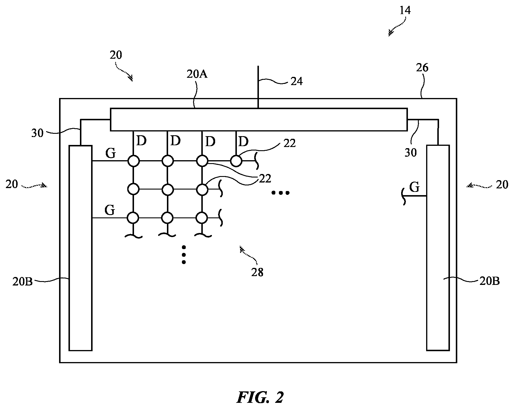 Patent US12112681 Figure 2 – Electronic devices with displays and interposer structures
