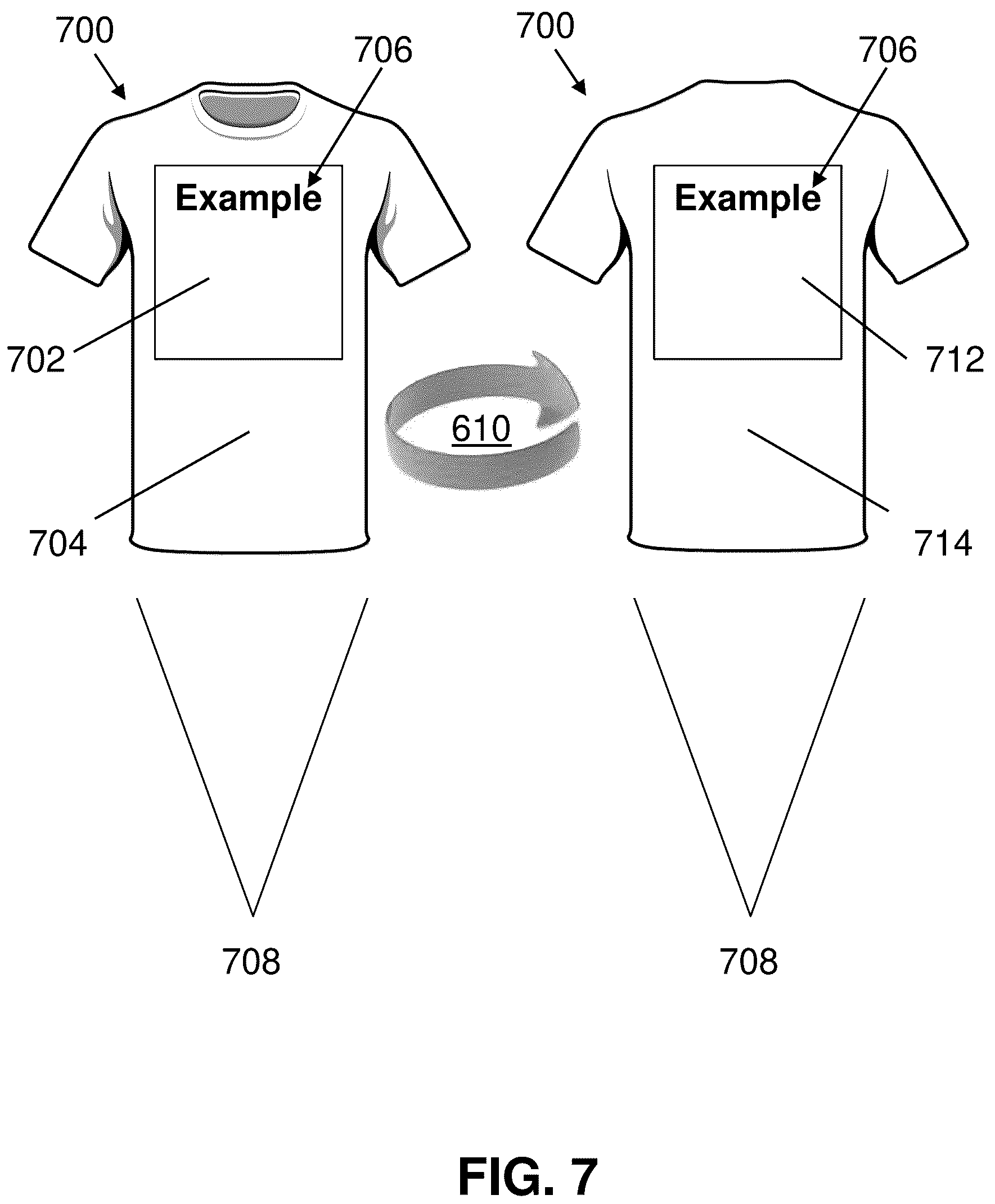 Patent US12112687 Figure 7 – Dynamic display for image-enabled clothing
