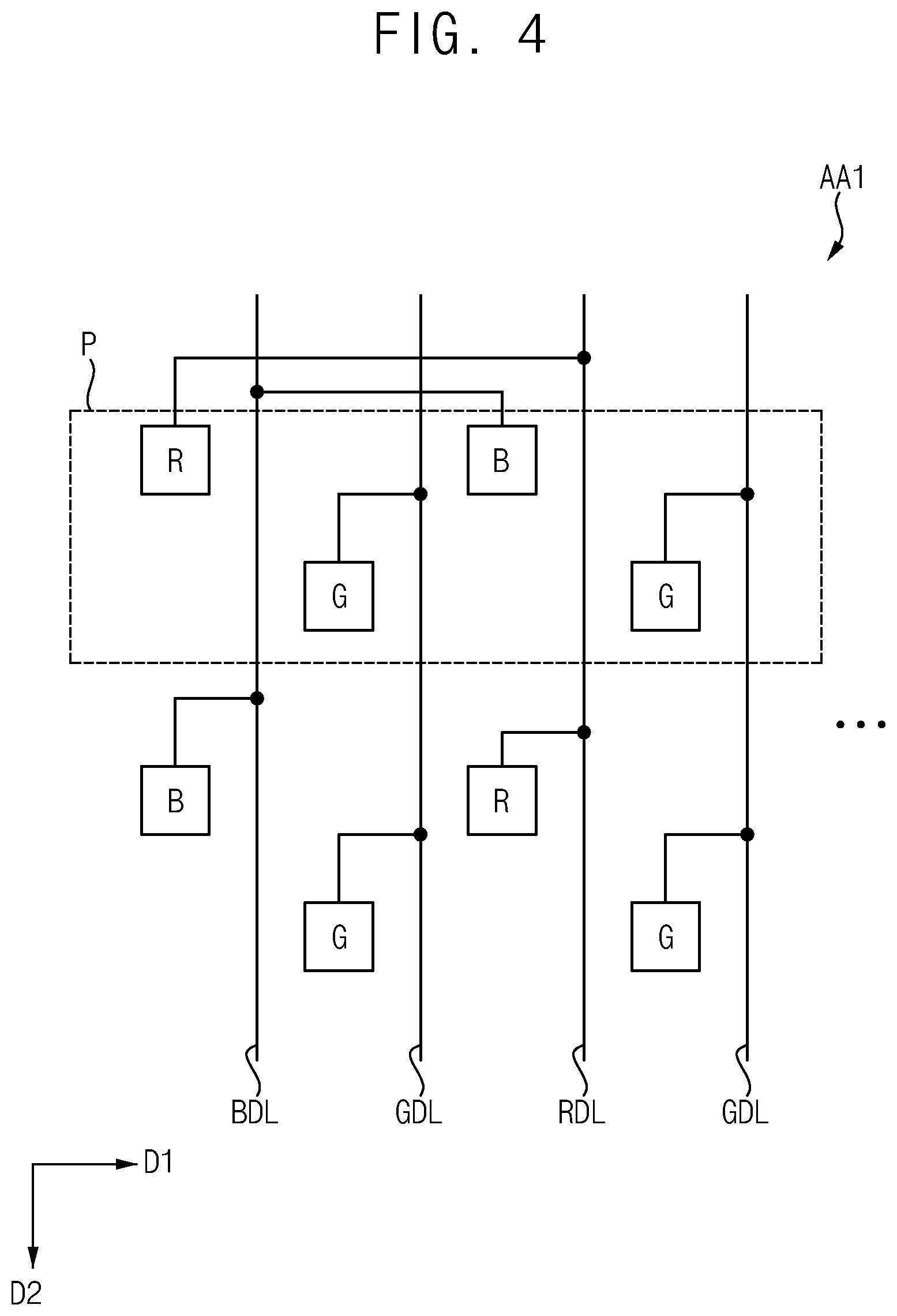 Patent US12112690 Figure 4 – Data driver connected to data lines through fan out lines disposed in display area, display device including data driver, and electronic device including data driver