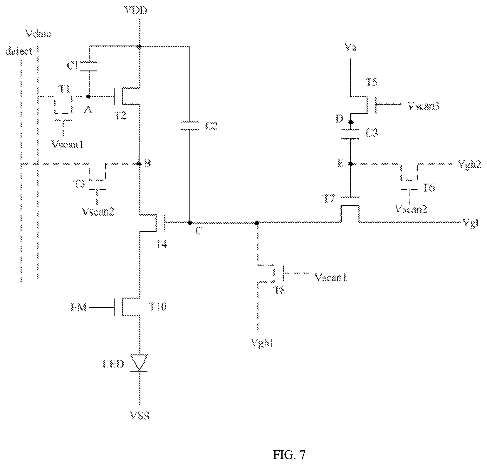 Patent US12112692 Figure 7 – Pixel drive circuit, driving method, and display panel