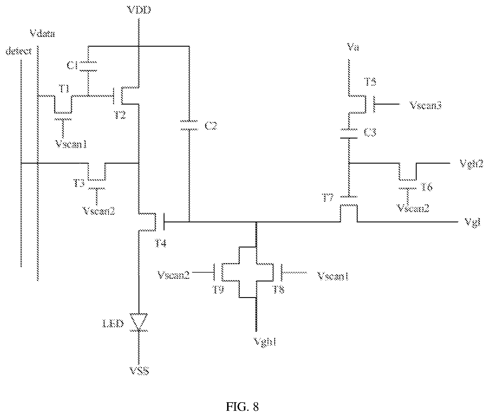Patent US12112692 Figure 8 – Pixel drive circuit, driving method, and display panel
