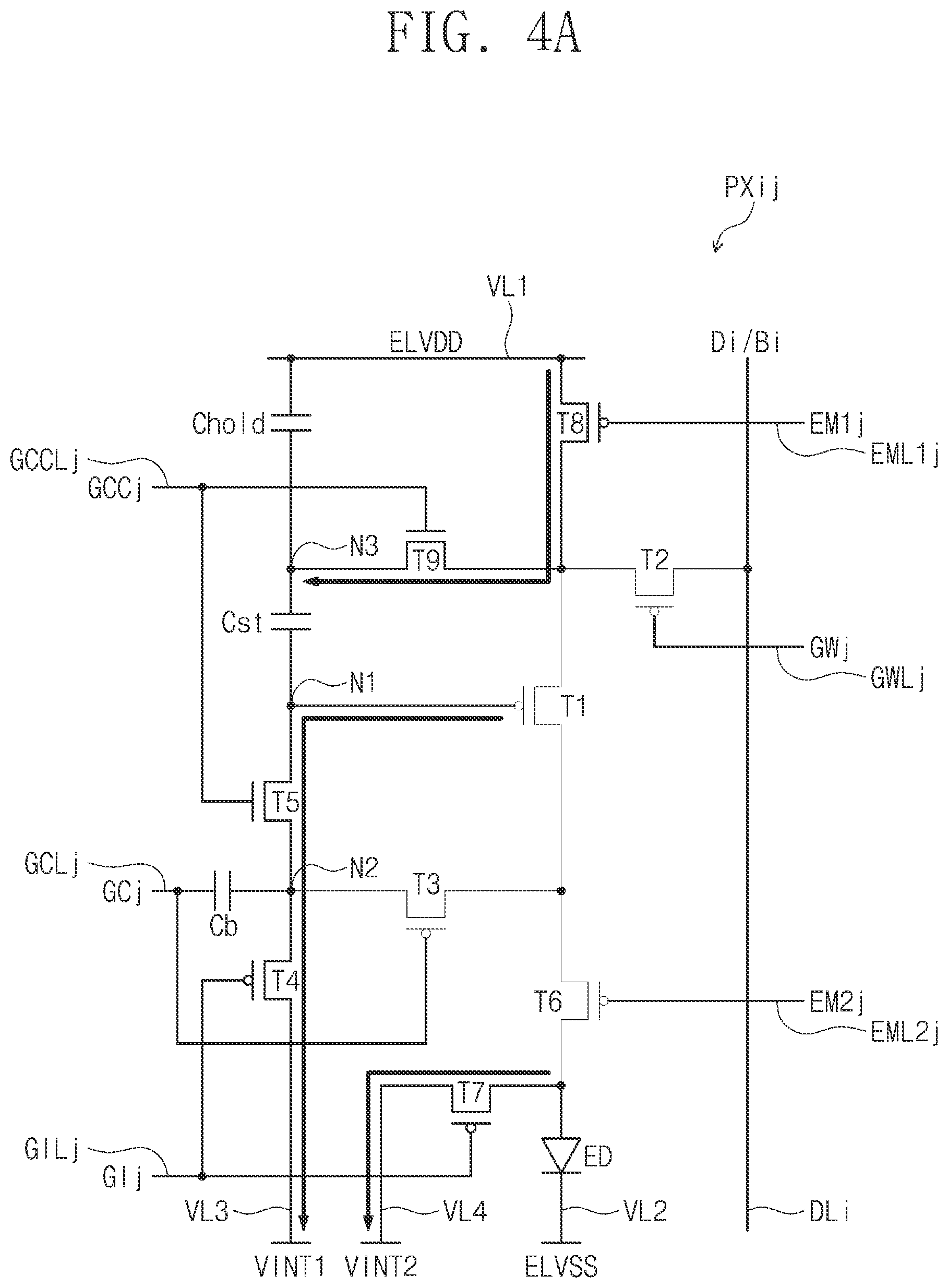 Patent US12112694 Figure 4 – Pixel and display device