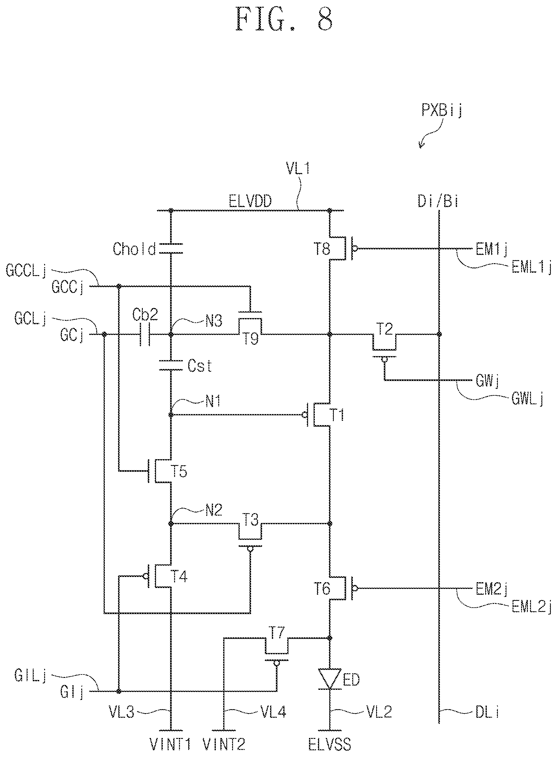 Patent US12112694 Figure 11 – Pixel and display device