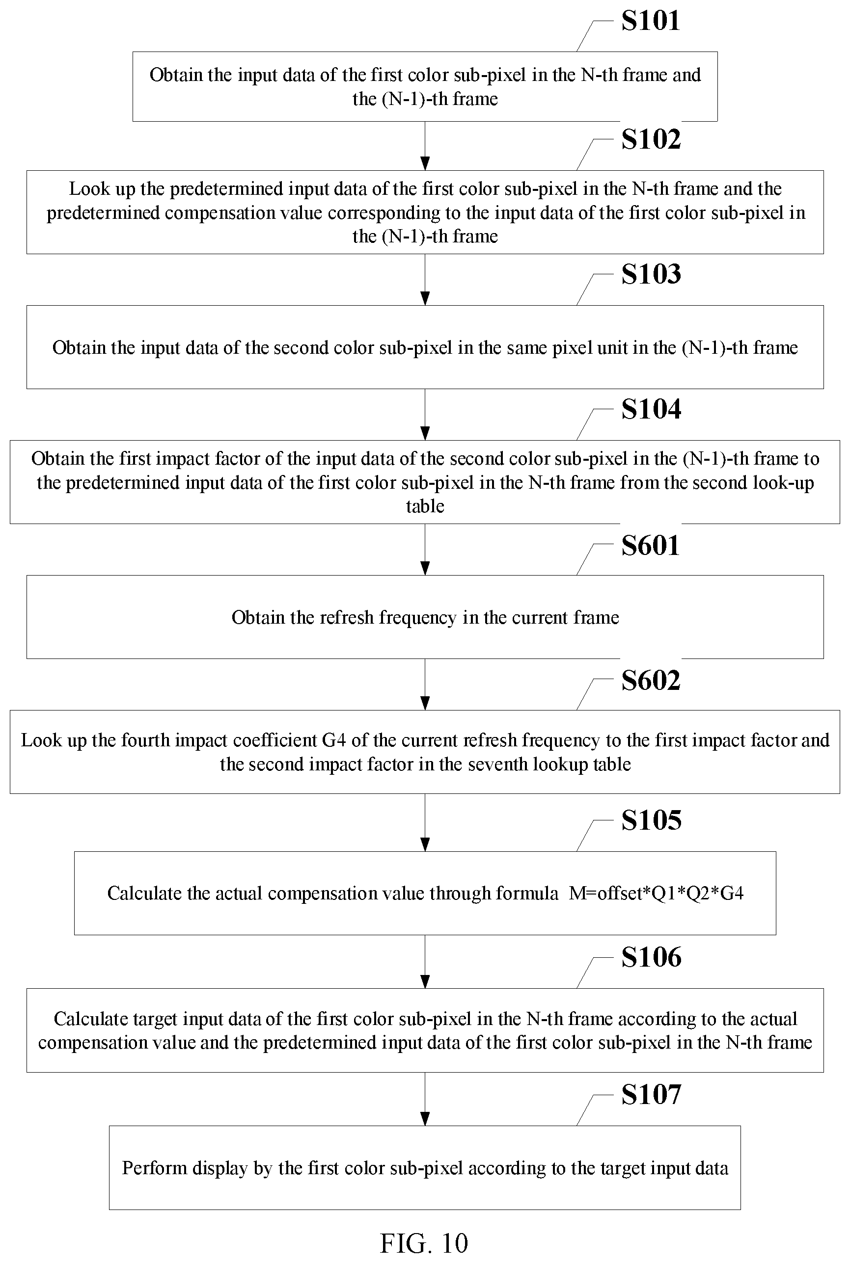Patent US12112697 Figure 9 – Display device and display method