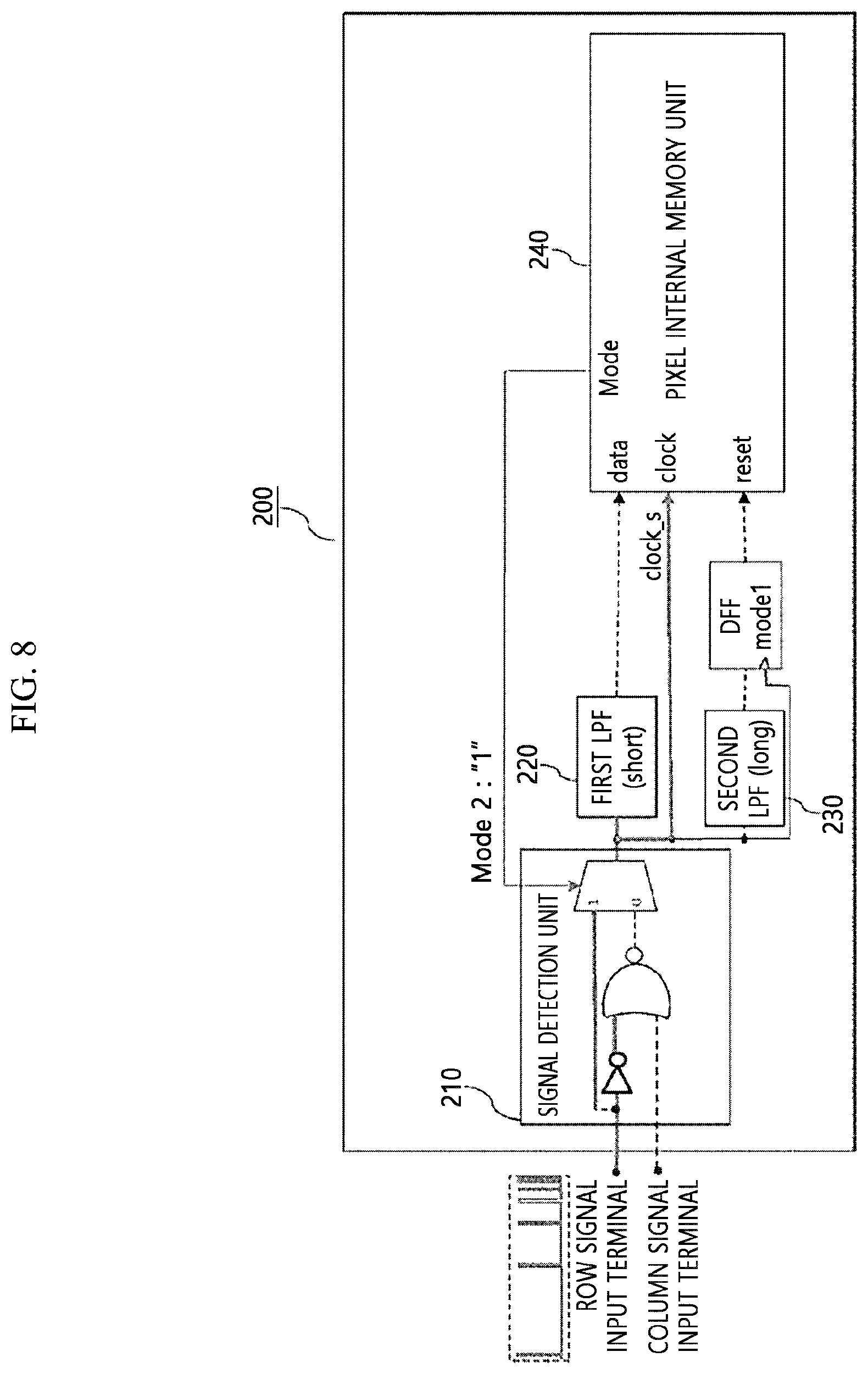 Patent US12112699 Figure 8 – Pixel driving circuit having reduced number of contacts